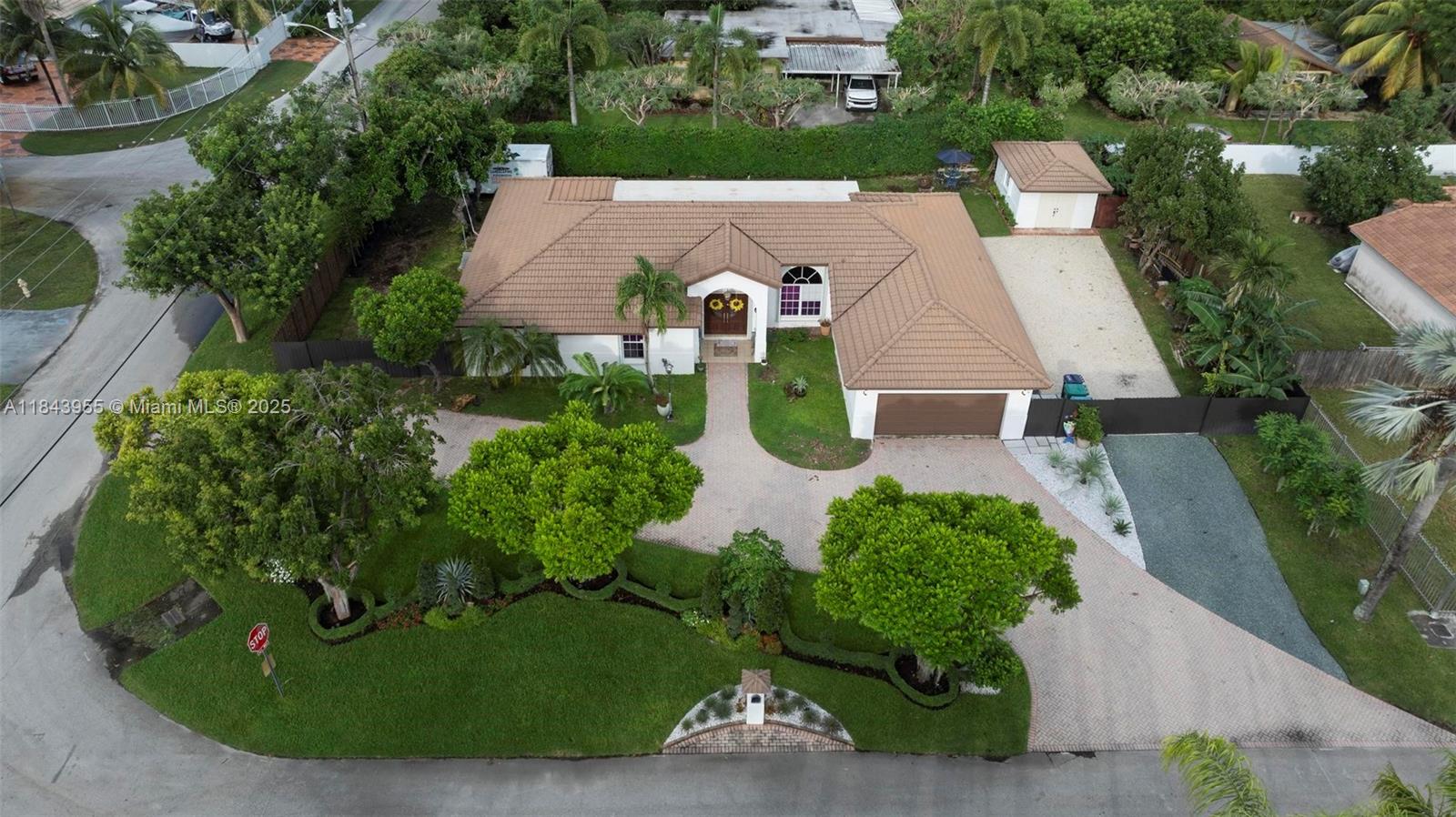 Amazing 4-bedroom, 3-bathroom home sits on an oversized corner lot in a quiet, desirable Homestead neighborhood. Features include high ceilings, formal living and dining, large family room, and a kitchen that opens to the patio.Renovated guest bathroom, new A/C (2023), new water heater (2024), 2 yrs old fridge, brand new washer and dryer, and upgraded living room lighting. Custom high-end landscaping with new fencing, gravel pathway, and fruit trees including avocado, papaya, and banana. Huge fenced backyard with room for pool, RV, or boat. Circular driveway and 2-car garage. Close to top schools, expressways, and shopping. No HOA! Check this out now!
