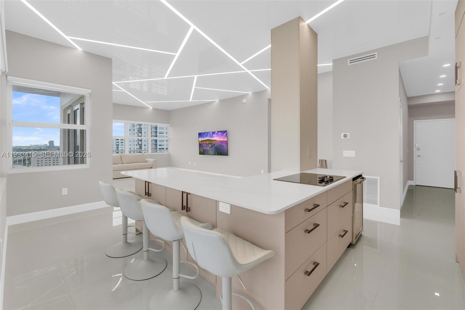 The owner is willing to contribute towards the closing costs!!!Call listing agent! Stunning 2BD/2BA penthouse in the heart of Aventura with city and water views! This completely remodeled furnished residence features soaring 11.5 ft high ceilings, modern finishes, and an open, light-filled layout. The sleek kitchen and spacious living areas flow seamlessly, perfect for entertaining or relaxing at home. Located in a prime area, just steps from restaurants, Plum Market, and all that Aventura has to offer. Enjoy excellent amenities including pool, fitness center, 24/7 security, BBQ area, marina, cafe and more. A rare opportunity to own a stylish penthouse in one of the most desirable neighborhoods! Tenant-occupied apartment with a paying tenant in place, providing immediate rental income. Ideal for investors seeking a stable, income-producing asset.