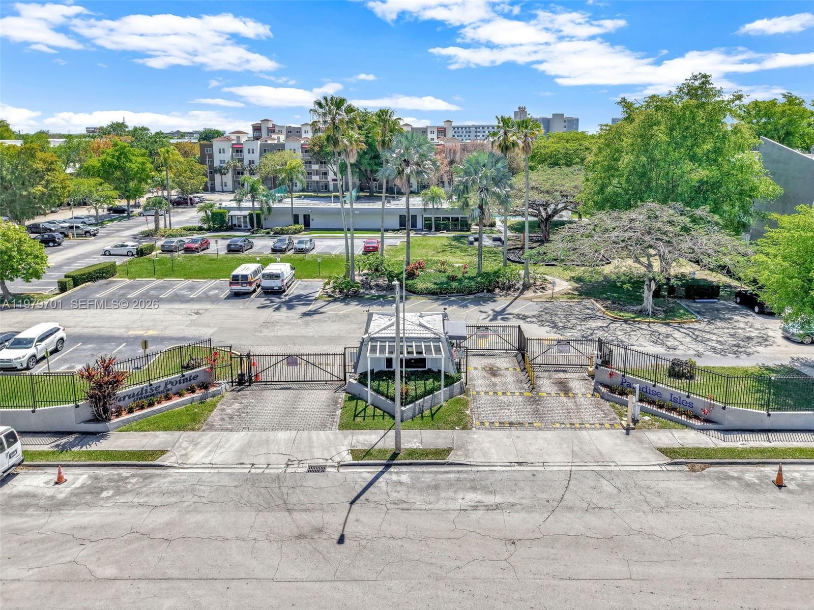 Investment Unit Available NOW with tenants through July 31, 2026.  Unit has a balcony and in-unit washer/dryers. 2 bedroom/2 full baths (primary with shower, secondary with bathtub). Gated condominium complex with security patrol is located at the end of a cul-de-sac in a growing area. Easy to rent. Complex has a pool, guardhouse entry, mini market, laundry facilities, children's playground. 1 assigned parking spot with the unit and guest parking on site.Management on site, low maintenance fees.