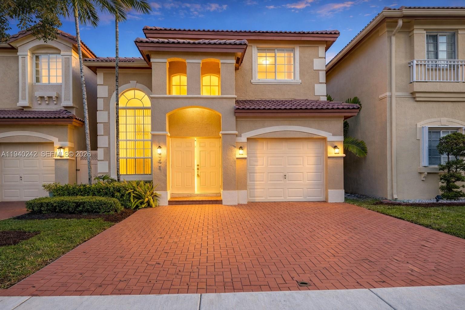 Spectacular lakefront home in a gated community in Doral with one of the lowest HOA fees in the area. Owner responsive and ready to review offers quickly.
This 3-bedroom, 2.5-bath residence features a private driveway with two parking spaces plus a one-car garage, with additional guest parking available within the community. The home offers a bright, open layout and breathtaking water views from the living areas, creating a peaceful and private setting.
The community enjoys double lake exposure, creating a serene atmosphere rarely found. This small, gated neighborhood is quiet, pet-friendly, and well maintained, ideal for those seeking comfort, security, and a high quality of life. Another unique advantage is the minimal traffic throughout the entire community, creating a quiet and peaceful environment for residents. Conveniently located minutes from top-rated schools, major shopping centers, dining, and expressways, this home offers the perfect balance of tranquility and accessibility. The low HOA fee makes ownership even more attractive.
Move-in ready and easy to show. Lakefront homes in communities like this rarely come to market and do not last longSome photos may include virtual staging for illustrative purposes.
SELLER WILLING TO CONTRIBUTE $10,000 TOWARDS BUYER'S CLOSING COST IF OFFER RECEIVED AT ASKING PRICE.