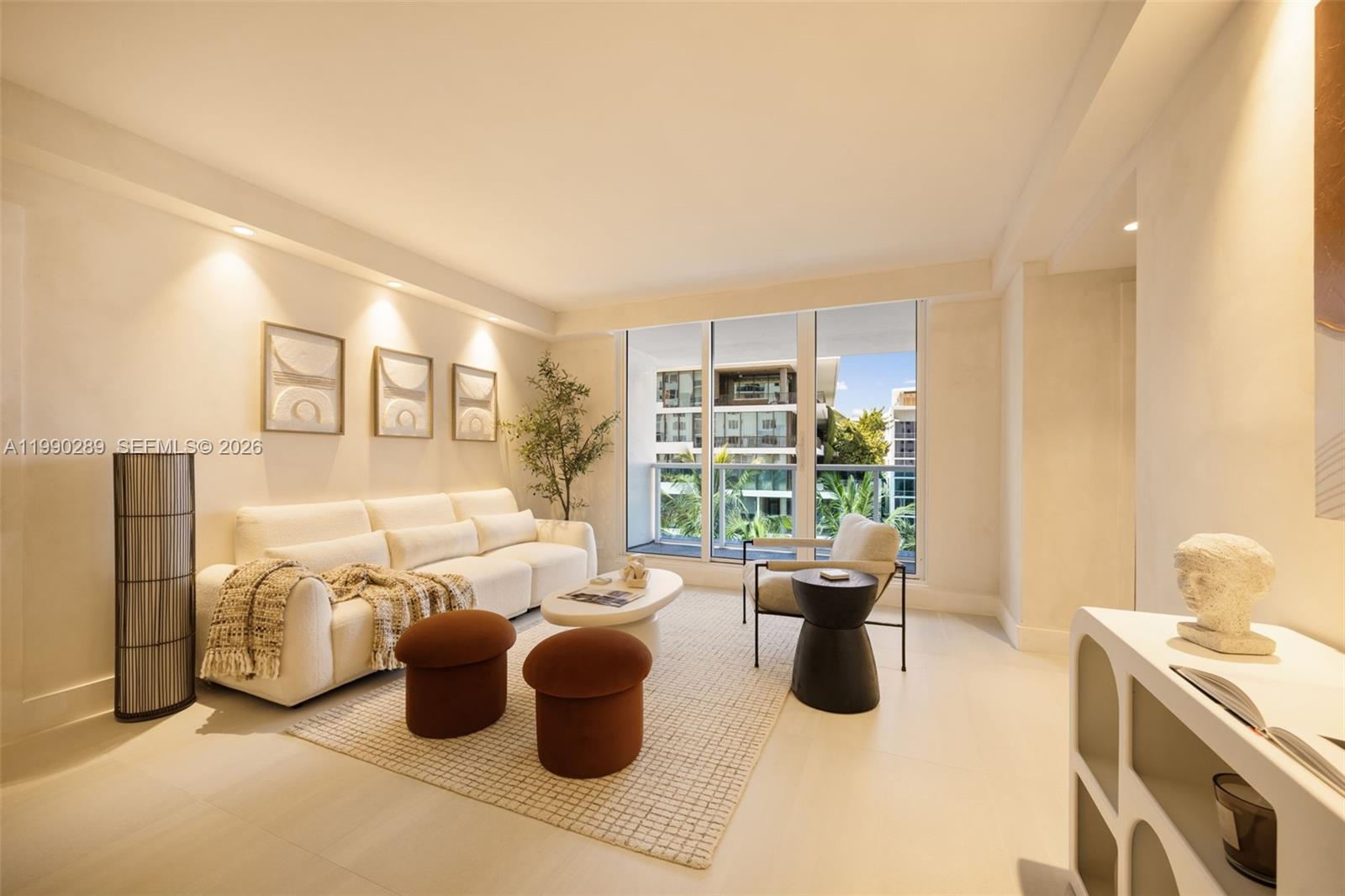 Oceanfront living at the iconic Roney Palace, seamlessly connected to the 5-star 1 Hotel South Beach for effortless access to world-class amenities. This fully renovated 3-bedroom, 2-bath residence offers refined interiors, impact glass, and a bright city view setting within a building completed renovated in 2025. Enjoy direct beach and ocean access alongside a resort-style lifestyle with three pools, including a heated oceanfront pool, plus private cabanas, on-site dining, and hotel-level services. Residents benefit from valet parking, 24-hour security, and maintenance that includes air conditioning, cable, and high-speed internet. Flexible rental policy allows up to 12 leases per year, ideal for end users, second-home buyers, or investors. Perfectly positioned just moments from Lincoln Road, Ocean Drive, and Miami Beach’s premier dining, shopping, and cultural destinations.