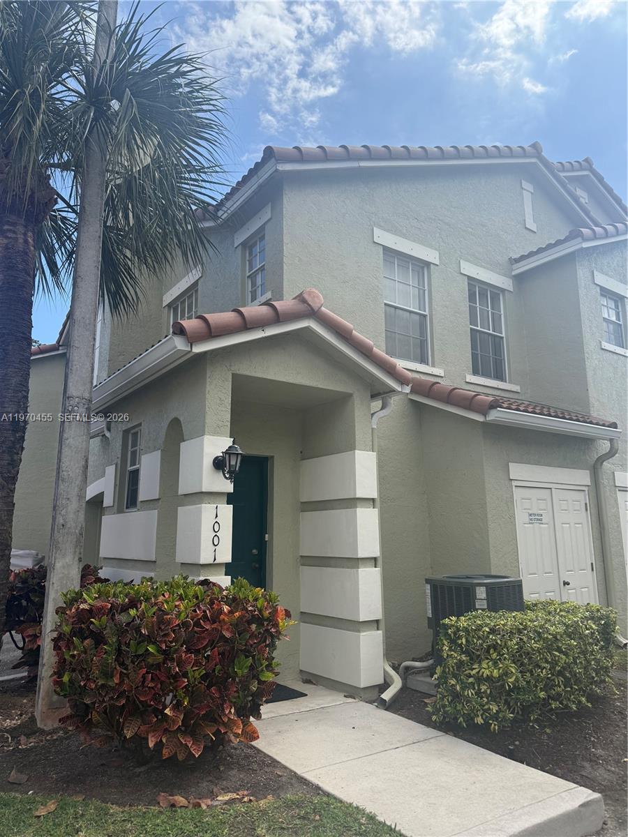 BEAUTIFUL FURNISHED 2 BED/2 BATH TOWNHOME located in the residences of Belmont. CORNER 1-car garage located downstairs and living area all upstairs. Open kitchen concept that overlooks the living area. Kitchen is equipped with stainless steel appliances and a dishwasher. Lots of storage room throughout the home. Washer & dryer are located in the home. Primary bathroom has both a bath and shower. Living room leads to the open balcony that has a peaceful view. There is also a possibility to park a car right in front of the garage door. Community has a beautiful clubhouse that is great for entertainment, equipped with kitchen, community pool, piano etc!
