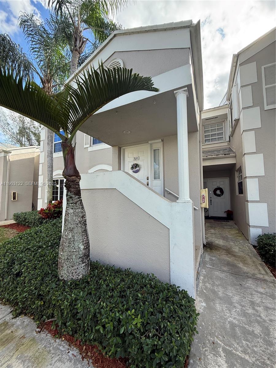 Move-in -ready condo split lay out with upstair entrance to two beautiful Bedrooms , 2 Full Bathrooms , modern Kitchen and updated condo great balcony and lots of natural light. This beautiful gated community with amenities. This is a spacious condo 3 minutes from shopping, 5 min to florida turnpike.