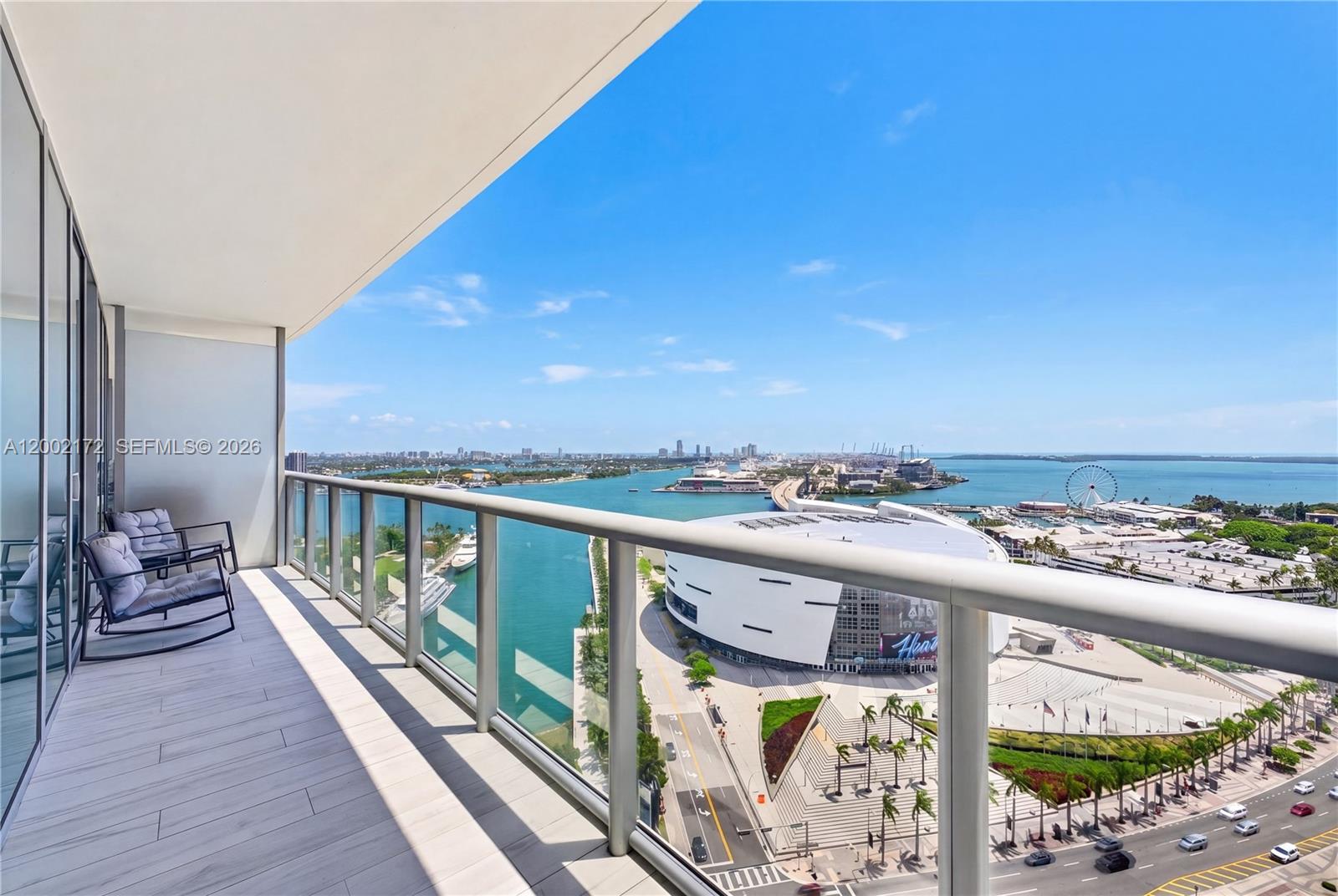 Live in the heart of Downtown Miami at Marina Blue in this fully renovated, fully furnished 2BD/2BA residence. Featuring two parking spaces, custom closets, new appliances, in-unit washer/dryer, and a storage unit, this home offers both comfort and convenience.

With only four units per floor and just one shared neighbor, enjoy added privacy along with stunning southeast-facing water and skyline views. Ideally located across from the Kaseya Center and steps from Worldcenter and the Arsht Center.

Resort-style amenities include two pools, hot tub, fitness center, 24-hour concierge and valet, BBQ areas, business center, club room, sand volleyball court, and on-site management.