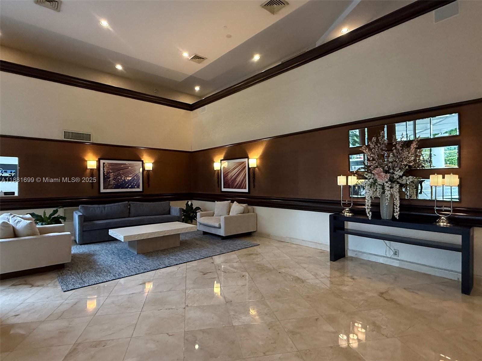 Amazing Views!! 2 Bedrooms and 2 Bathrooms with 1,181 SF with washer and dryer inside the unit , large balcony. Plenty of amenities in the building + Access to all the amenities @ Mystic Pointe Island tennis, marina, restaurant, convenience store, beautiful heated pool, BBQ, gym, etc