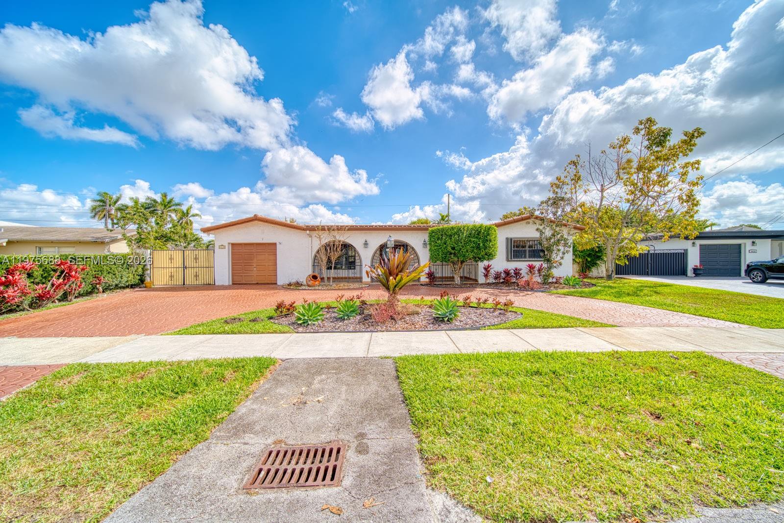 Welcome to a home that truly feels like it has everything you’ve been hoping for — set in an extremely desirable neighborhood. Just minutes from the turnpike and all major expressways, you’re perfectly positioned for an easy commute while still enjoying the peace of a well-established community. From the moment you walk in, you’ll notice the generous living spaces, offering room to gather, entertain, and grow. The kitchen features beautiful quartz countertops and plenty of space to cook, host, and create memories.  A/C is approximately 3 years old, and the insulation was redone less than three years ago for improved comfort and efficiency. Hurricane shutters provide added storm protection and insurance discounts. Step outside and you’ll find your own private retreat. The pool is solar-heated for year-round enjoyment, complemented by a brand-new saltwater pool pump for easy maintenance. Mature fruit trees — including mamey, avocado, and mango — add a true South Florida touch. The home also includes a whole-house backup generator with brand-new gas lines, plus the stove, water heater, and dryer all connected to city gas — helping you save significantly on energy costs. Ample parking space in the driveway and gated side access perfect for a boat, RV, or additional vehicles. A storage shed is also included for added convenience. With so much potential to personalize, this home offers the perfect blend of practicality and possibility. Approximately 1,800 living square feet.
