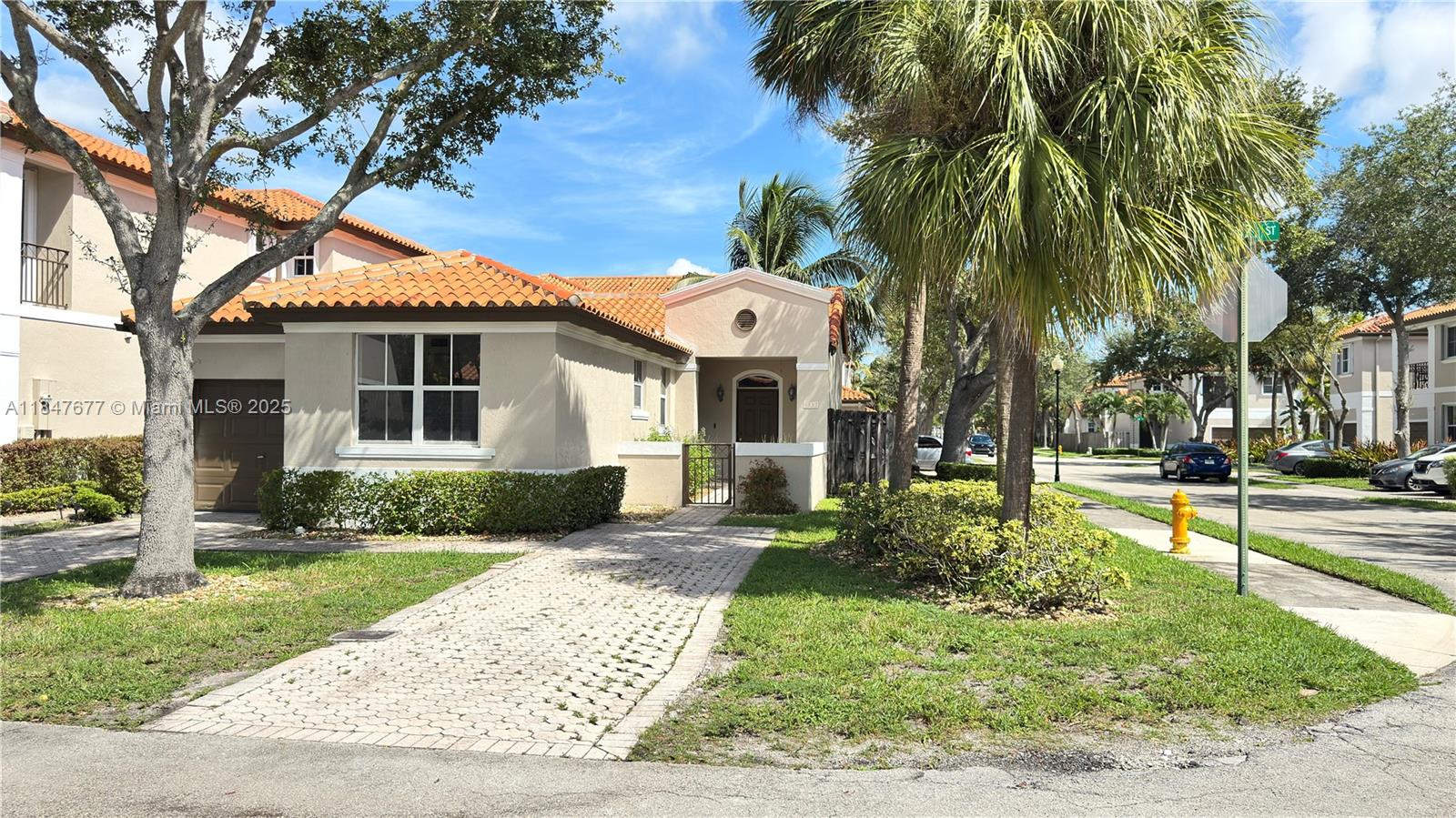 Beautiful property inside gated Anchorage in Miami Lakes: large two bedrooms, two baths, one car garage, and backyard. Small pets are okay.