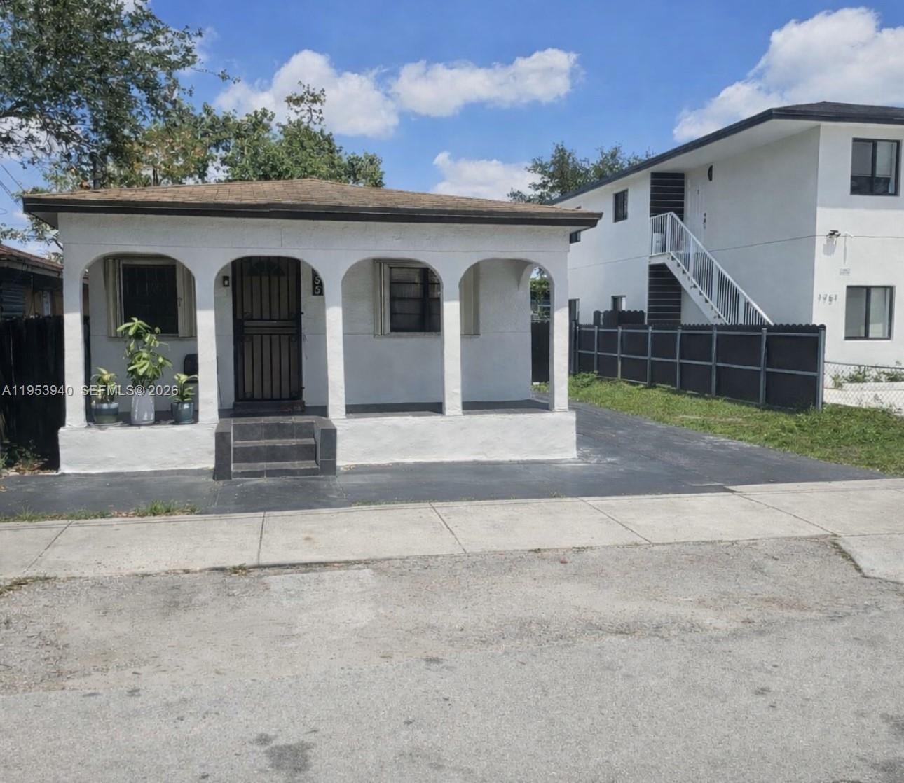 Single-family home featuring 4 bedrooms and 2 full bathrooms, centrally located in Miami with easy access to Wynwood, Midtown, Brickell, and Downtown Miami. Conveniently close to major highways and Miami International Airport.
The home offers a spacious living and dining area, updated bathrooms, and a primary bedroom with its own private bathroom. Additional features include a new washer and dryer, newer roof, and fresh interior paint throughout.
Plenty of parking spaces available.
 Move-in ready — Available 04/01/2026