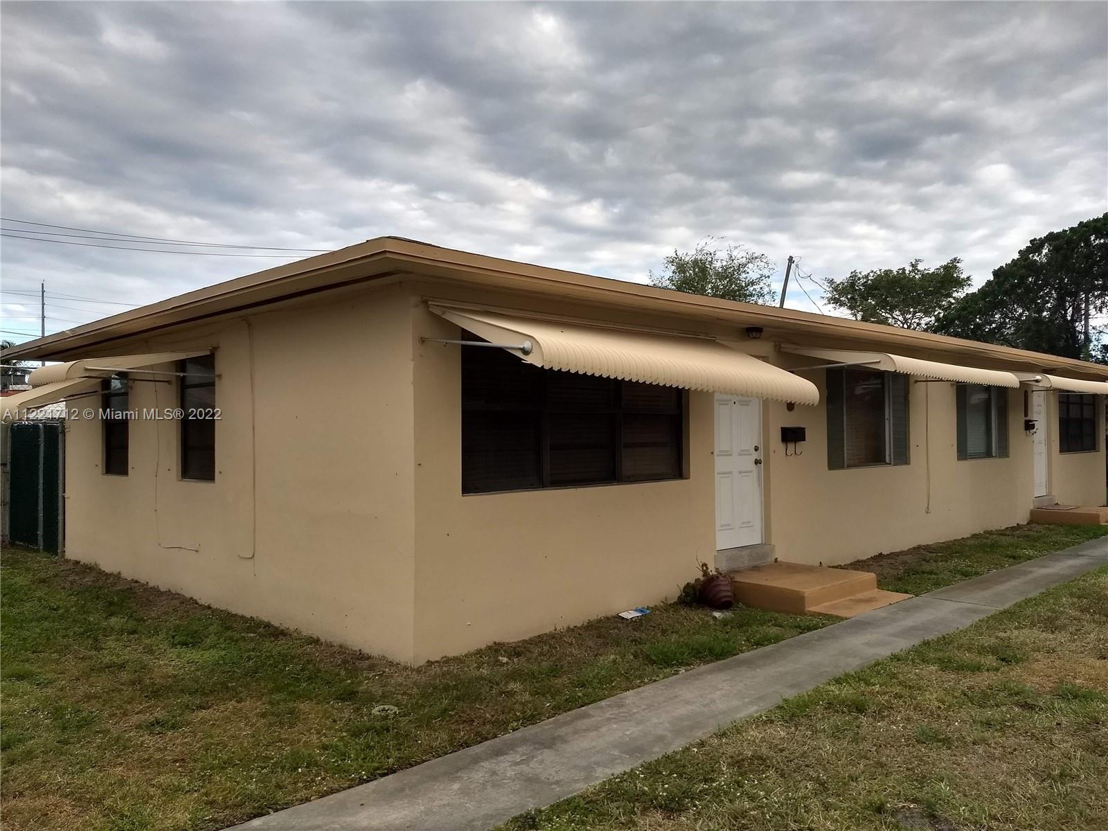 Two duplexes being sold together (2212 Johnson St Folio#5142-16-01-4730 an 2208 Johnson St. Folio #5142-16-01-4731). Great opportunity as these lots are zoned DH-2 (Allows up to 4 stories max 45 ft.). The two lots are equal to 20,797 SF (Approx .477 Acre), with a floor area ratio of 1.75. This property has lots of potential for a developer to do a unity of title and build multi-family dwellings, department of planning has a minimum of 650 Sq.Ft units allowed. Current it is two duplexes with long term stable tenants.  It is well maintained and has had some updates and improvements. Local parks, community centers and wonderful amenities near this well located property. Between Ft. Lauderdale, Miami, HardRock and the beach.