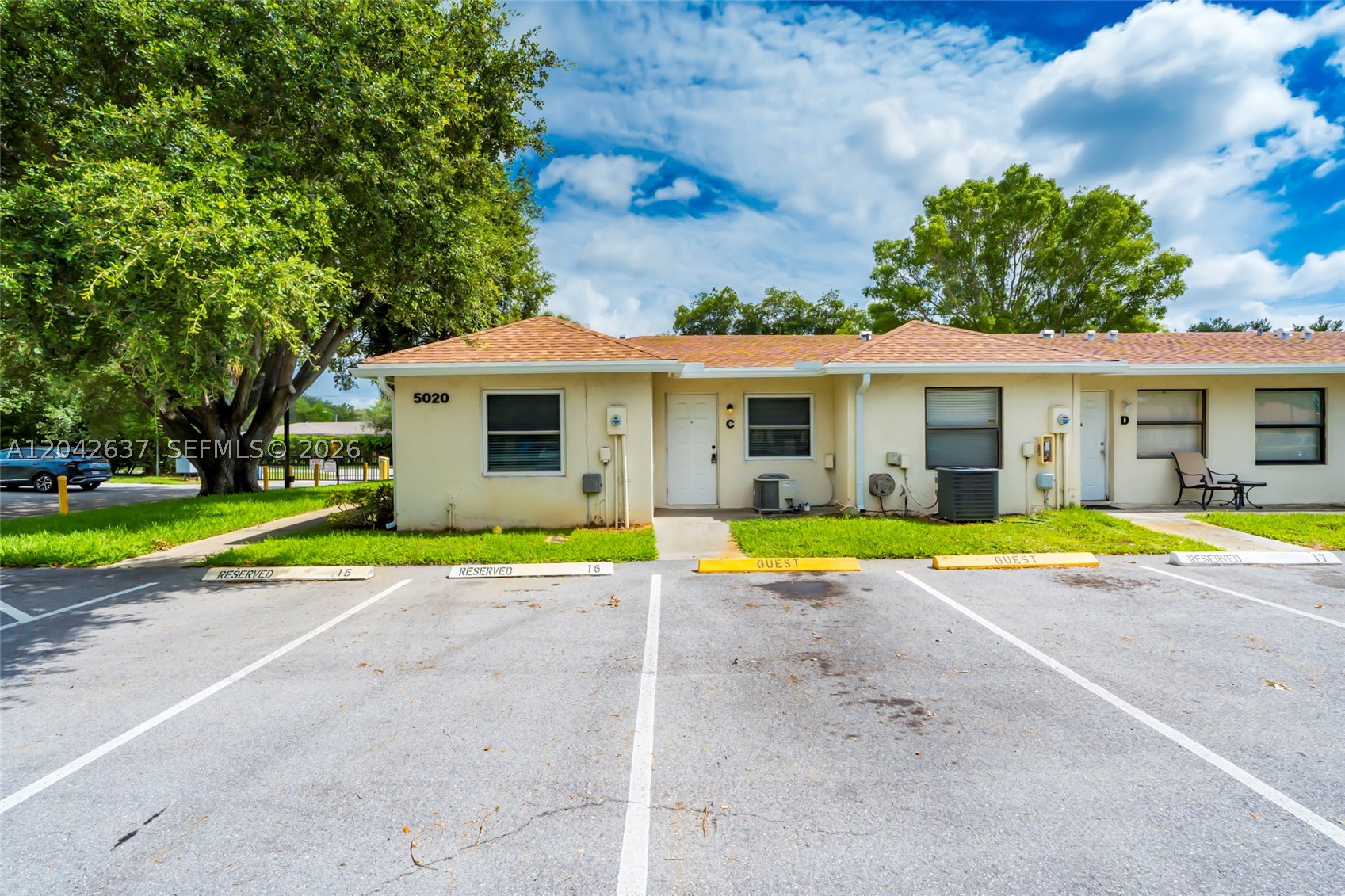 Your search for the ultimate 1 bedroom/1 bathroom townhome is over.  This well maintained corner unit has newer impact windows, water heater, tile flooring, and freshly painted.  It's perfect to live in or for investment.  A Must See.  Easy to show.