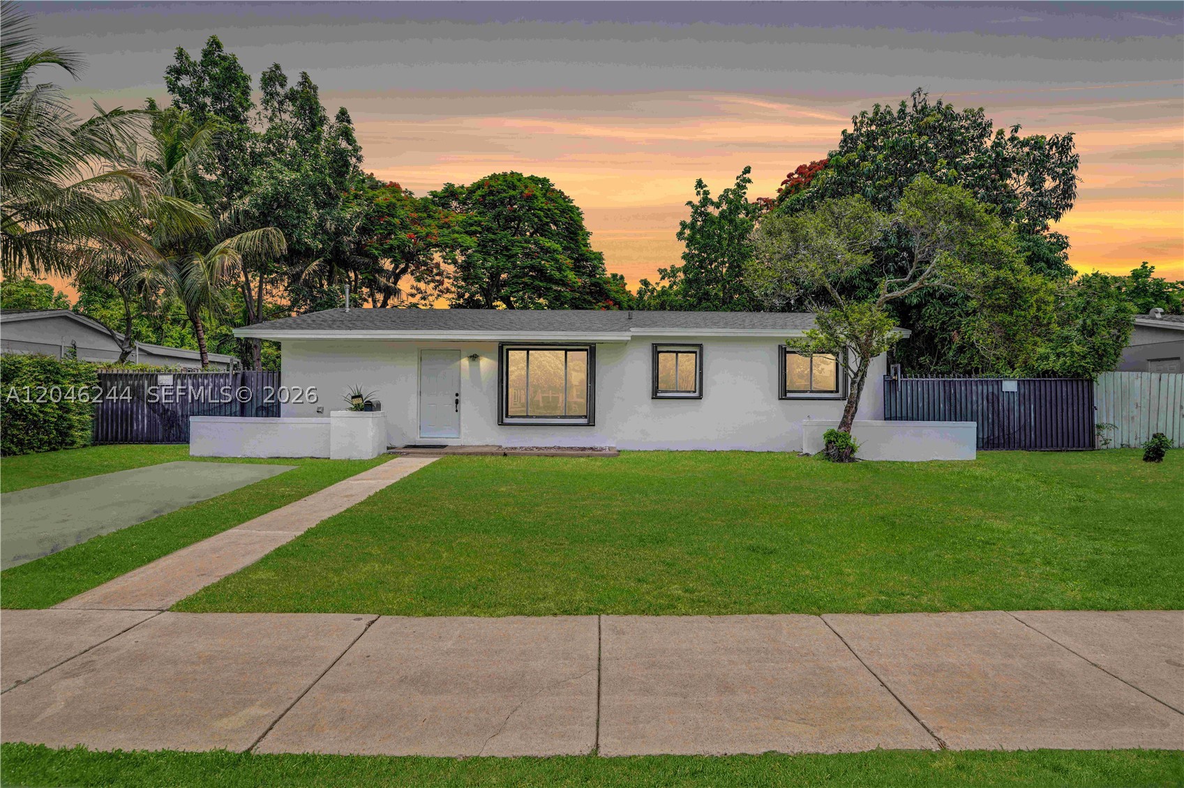 Unlock the potential of this 3-bedroom, 1-bath home featuring a new roof (2026) and endless possibilities to renovate, personalize, or invest. With the house on natural gas for efficiency, this is a fantastic opportunity to reimagine the space and create the home you've envisioned. A separate laundry/utility room is located conveniently off the kitchen. The large, fully fenced backyard offers plenty of room to add a pool and design your own private outdoor oasis. A detached garage behind the gate provides a versatile space for a vehicle, jet ski, workshop, home office, or additional storage. The spacious side yards offer ample room to park an RV, boat, or other recreational vehicles. Plus driveway and street parking. Ideally located just minutes from US-1, Jackson South Medical Center, Palmetto Golf Course, shopping, dining, parks, and more, this home combines convenience with exceptional potential. With no HOA, you'll enjoy added flexibility and fewer restrictions. Buyer and buyer's agent are responsible for verifying all information, including measurements, and conducting their own due diligence.