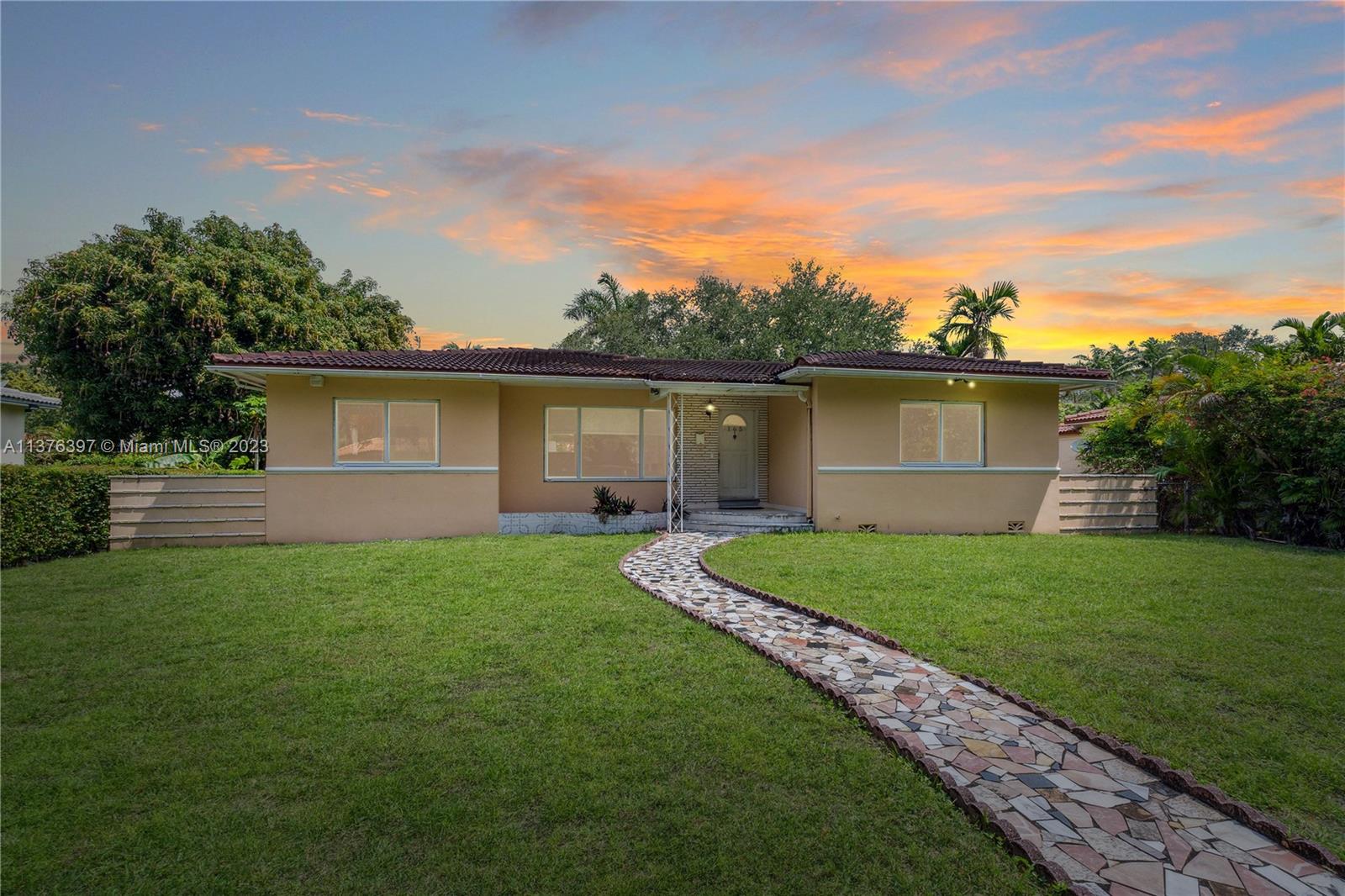 Discover your new dream home on a quiet tree-lined street for sale in sought-after Miami Shores! Featuring 3 beds & 2 baths, perfect for growing families or those who love to entertain. Expansive backyard provides ample space for outdoor gatherings and activities, while the 1-car garage with a private back entrance offers both convenience and security. Enjoy the tranquility and privacy of living in a quiet neighborhood on a dead-end street, just a short distance from local amenities and attractions. CASH BUYERS ONLY, ROOF NEEDS COMPLETE REPLACEMENT AND WILL NOT PASS 4 POINT INSURANCE INSPECTION.