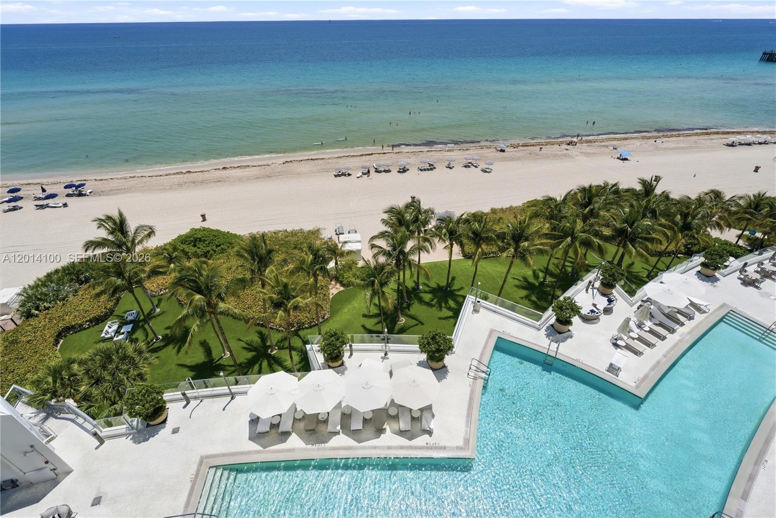 BREATHTAKING UNOBSTRUCTED OCEAN VIEWS FROM EVERY ROOM! Located in the heart of Sunny Isles Beach, this 1BED/1.5 BATH direct beach front residence at Jade Beach blends comfort, style and    convenience. Equipped with sleek marble flooring, a generous primary suite featuring an en-suite bath with soaking tub, separate shower and dual vanities, a beautiful kitchen equipped with Miele and Sub-Zero appliances, floor-to-ceiling impact glass, and in-unit laundry/storage. 

Indulge in premier amenities including exclusive beach service, café, sunrise and sunset pools, oceanfront fitness center, full-service spa, sauna, children’s playroom, and business center. A smart in-home system provides effortless access to concierge, valet, dining, and spa services. Discover refined beachfront living at Jade Beach—an exceptional opportunity not to be missed! Offered furnished.

Situated on Collins ave's prestigious oceanfront corridor, within walking distance to cafes, shops and fine dining restaurants, minutes from Bal Harbor shops, Aventura Mall and Haulover Park, and a short drive from South Beach. Tenant occupied until July 11, 2026. Contact Listing Agent for showings and/or submit a ShowingTime Request.