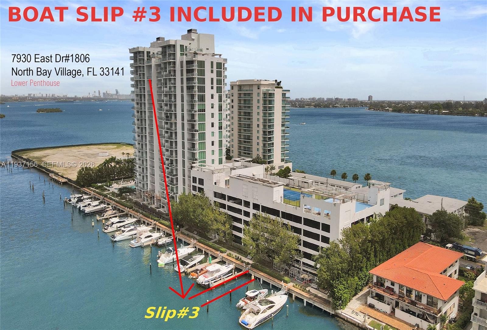 Reduced for QUICK SALE. Private boat slip included in purchase. One of the largest slips in the marina. Just steps from the building.  (See broker remarks and attachments for exact slip specs and dimensions). 

Rare, two-story 2 bed/2.5 bath, lower penthouse at Eloquence on the Bay is a true boater’s dream. 

Unbelievable unobstructed Biscayne Bay and Miami skyline views from every main living area.

Residence features: high ceilings, a modern design-style kitchen with spacious cabinetry, SS appliances, washer/dryer, generous walk-in closets and 2 assigned parking spaces. 

Building features:  Boutique waterfront building with four residences per floor, resort-style amenities, heated pool, jacuzzi, fitness center, yoga studio, tennis, basketball courts, 24/7 security, bike storage, paddleboard/kayak storage plus much more.

Minutes to the beach, South Beach, Brickell, Wynwood, Downtown Miami, and both MIA and FLL airports.  This location combines daily convenience with a private marina lifestyle. 

All information, including boat slip specifications, dock rights, and building/association details, should be independently verified by broker, buyer, attorney, architect, or zoning expert. 

All reasonable offers will be promptly presented.