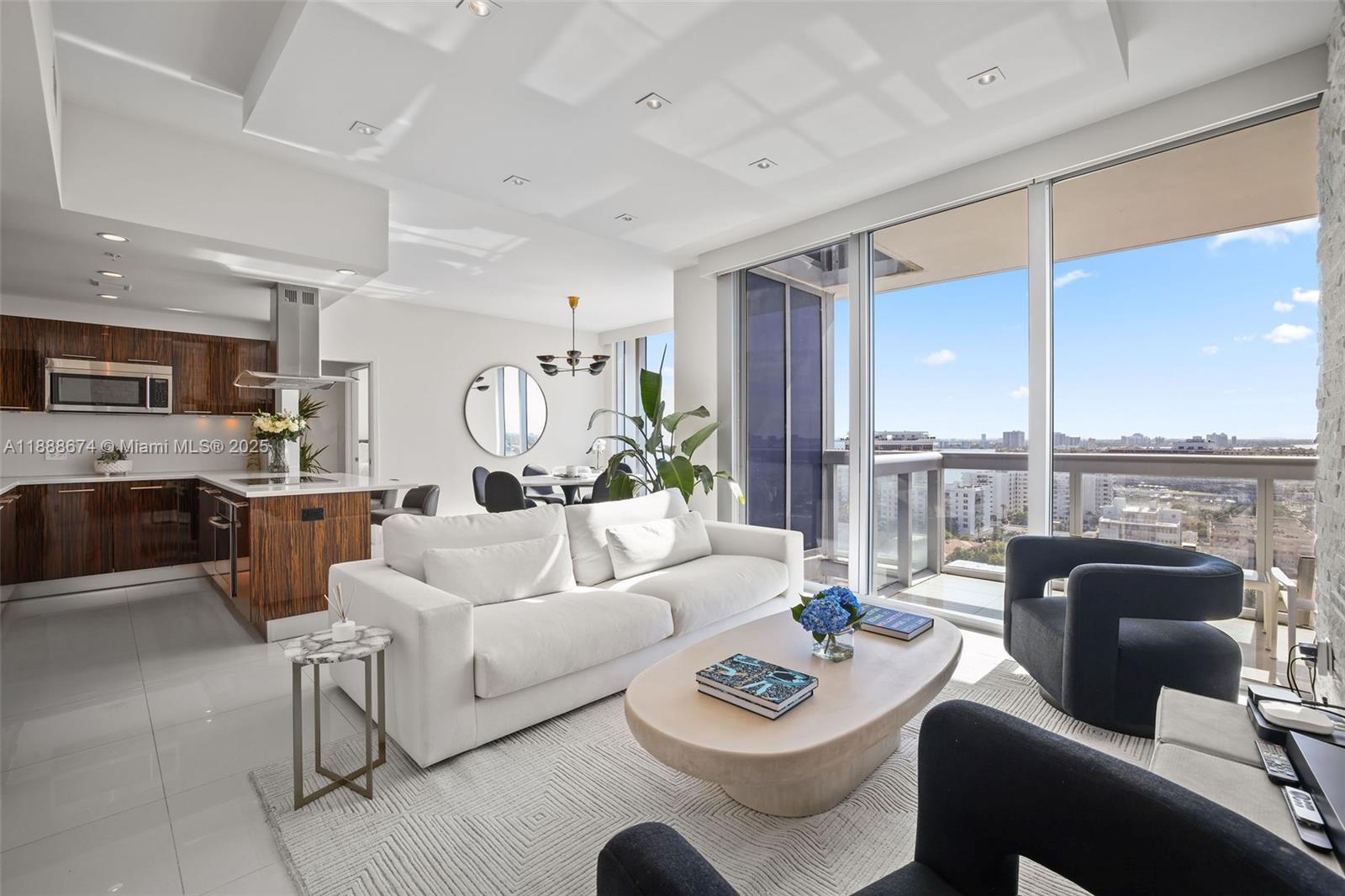 Experience coastal wellness living at The Carillon Resort. This beautifully upgraded & fully furnished 2-bed, 2-bath residence offers sunset views from its west-facing balcony over Biscayne Bay, the Intracoastal, & the Miami skyline. It's a sanctuary where luxury meets longevity. Enjoy all the Resort amenities including 4 pools, an award-winning luxury spa, & fitness center with over 100 classes, including Pilates, spinning, Zumba, ballet, & more. Michelin-starred chef, coffee bar, private beach attendants, rock-climbing wall, a bio-station, and more. The building is close to Bal Harbor shops, groceries, restaurants, & the beloved Miami Beach boardwalk. Whether you're seeking a peaceful retreat or a health-conscious lifestyle, this residence delivers comfort, vitality,& resort-style living