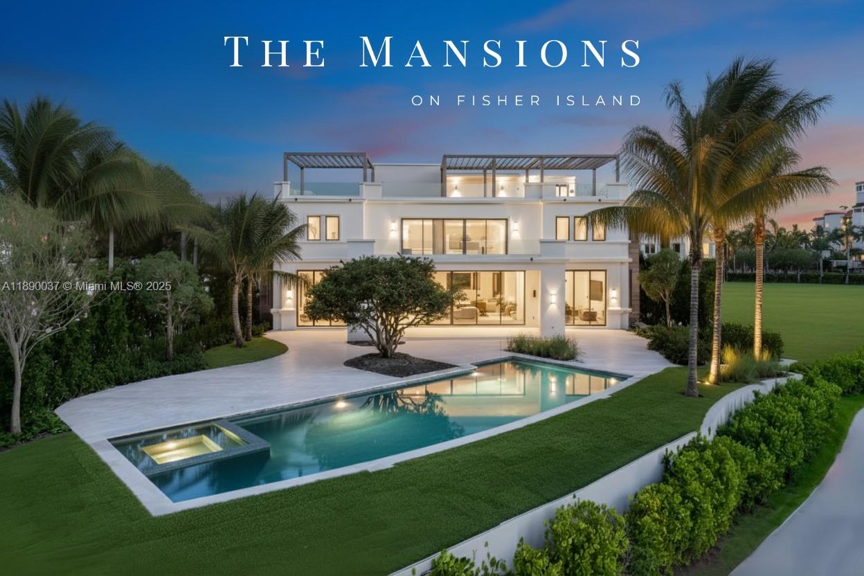 LIVE IN THE EPITOME OF LUXURY AT FISHER ISLAND'S FIRST TRUE BESPOKE MANSIONS FEATURING STUNNING BAY + GOLF COURSE VIEWS! Developed by the exquisite Collab of ASR + The Madar Group from France. 6 Bedroom + 7 Full Baths + 2 Powder Bath Modern Tuscan Estate features an Expansive Pool, Lush Gardens & Private Rooftop Terrace. Sitting on a Lush 16,166 SF Lot. Enjoy nearly 11,000 Interior SF + over 4,000 SF of Terraces & Outdoor Spaces overlooking the Picturesque P.B.Dye, Jr. Golf Course. Triple Gated Access for Presidential Level Security. Walled & Gated Mansion features 3 Levels of Living Space. Extensive 3rd Wellness Level w/Spa, Fitness & Outdoor Kitchen for Meditation or Entertaining with a View. The Mansion comes Move-in ready w/Bright & Airy European Interiors + Lush Landscaping