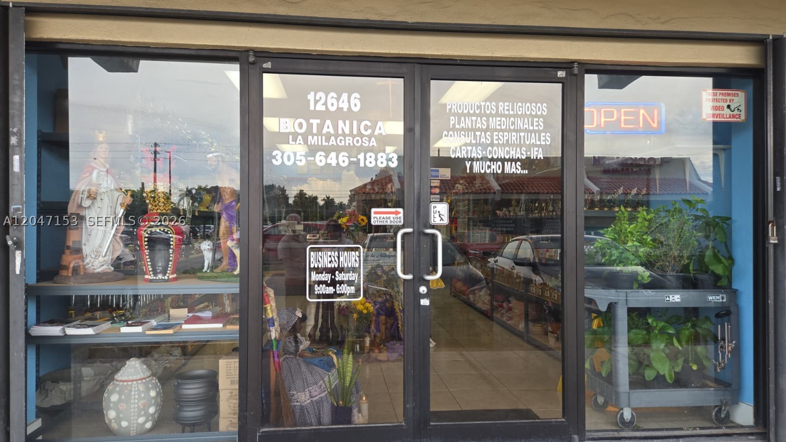 Rare opportunity to acquire Botánica La Milagrosa, a well-established, family-owned and family-managed business successfully operating since 2016 from the same location. The business has never changed ownership, offering a proven track record of stability, a recognized brand, loyal repeat clientele, consistent profitability, and an outstanding reputation within the community. The sale includes the established business name, goodwill, customer base, complete operating structure, website with online sales capability, ownership of the premium domain BotanicaLaMilagrosa.com, as well as all inventory, furniture, fixtures, equipment, and everything necessary to continue operations seamlessly from day one. The company is properly registered with the State of Florida and Miami-Dade County for the sale and resale of merchandise.