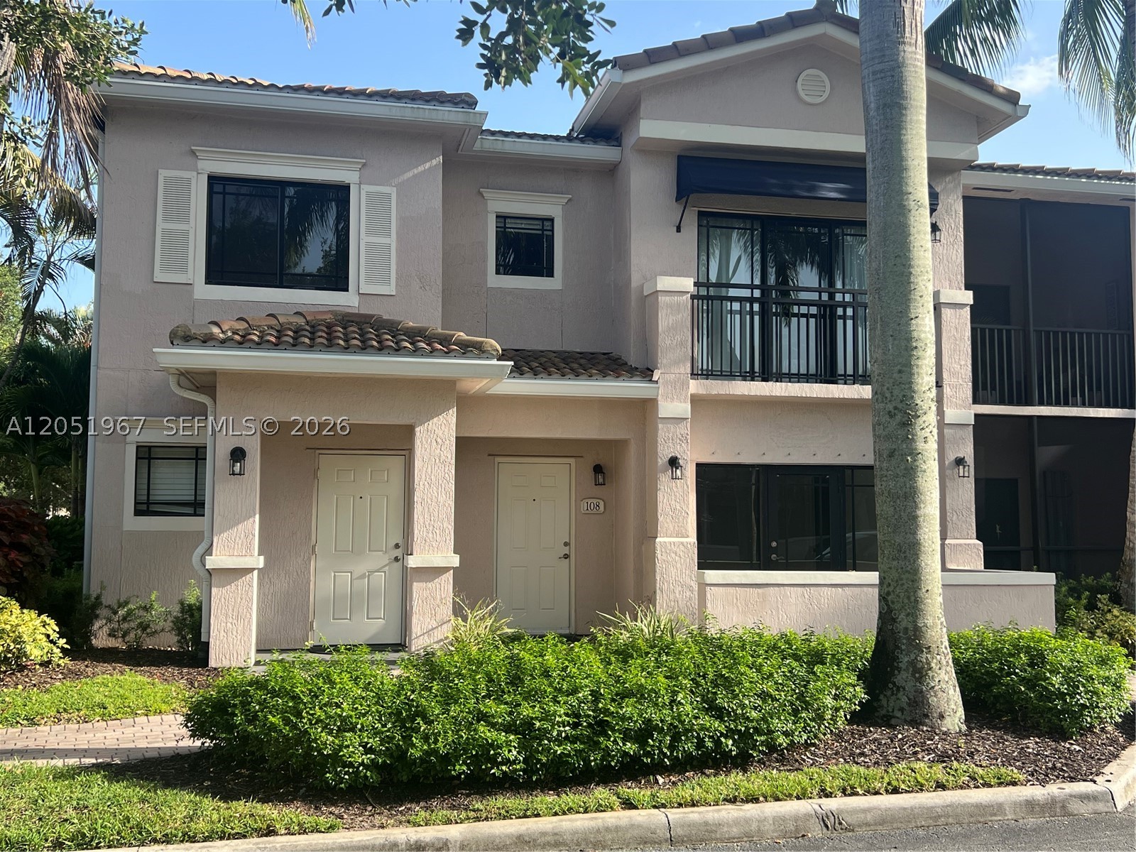 Welcome to San Matera, one of Palm Beach Gardens' most desirable gated communities. This premier property is ideally located just moments from world-class shopping, dining, entertainment, and beautiful area beaches. This freshly painted, 3-bedroom, 2-bath condominium features convenient ground-floor living with a bright, open layout and appealing split-bedroom floor plan including double doors leading to the third bedroom/office/playroom. This highly coveted first-floor unit offers effortless accessibility and maximum convenience with no stairs. Neutral tile flooring flows continuously through every single room, including all living areas and bedrooms, making it exceptionally durable for pets, easy to clean for families, and low-maintenance for tenants. Crisp white cabinetry in both the kitchen and bathrooms enhances the home's light, airy atmosphere. The thoughtful split-floor plan provides excellent privacy, separating the primary suite from the secondary bedrooms. Step outside to your private patio with shady northern exposure—a perfect spot to relax. Residents of San Matera enjoy premium community features including a spectacular resort pool, tennis courts, pickleball courts, a fitness center, e-vehicle charging, and an elegant clubhouse. With gated security and an unbeatable location directly across from The Gardens Mall, you are near everything. This beautiful condo delivers the perfect blend of location, lifestyle, & value. Fully funded reserves.
