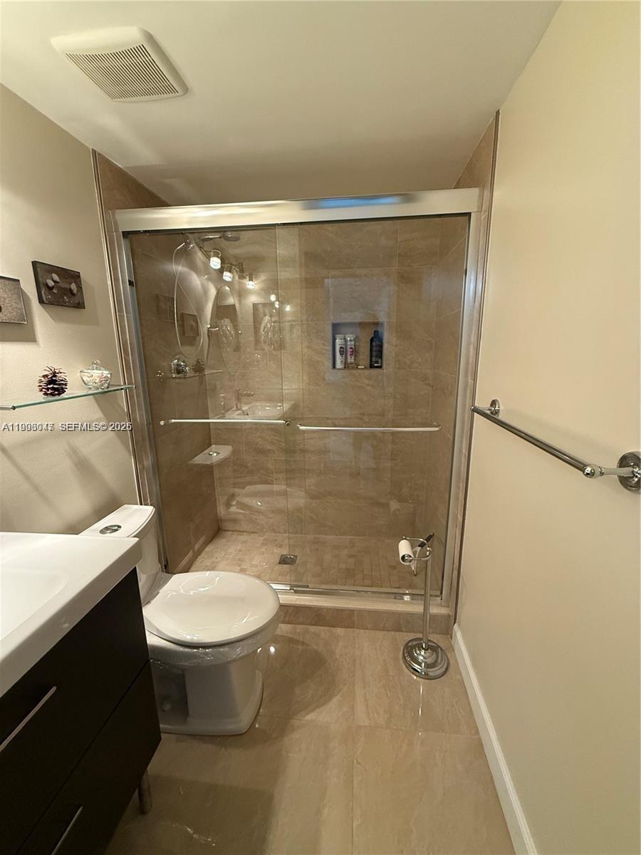 BEAUTIFUL TURN-KEY FURNISHED 2 bed/2 baths condo located in the gated community of Waterside Village. This community is all ages and the unit is located on the second floor. Much more natural lightning and high ceilings. Kitchen is equipped with a stainless steel dishwasher and laundry machines are inside the condo. Both bedrooms and primary bedroom were nicely renovated! Owners are allowed to put patio furniture outside in their front patio area by the stair railing. Unit is equipped with hurricane shutters. Need 20% down RENTALS: 1st three years of ownership you can rent twice a year, 30 days minimum, and 6 months max. After the 3 years, you can rent twice a year anywhere from 1 month to 12 months. PET: under 10 lbs.