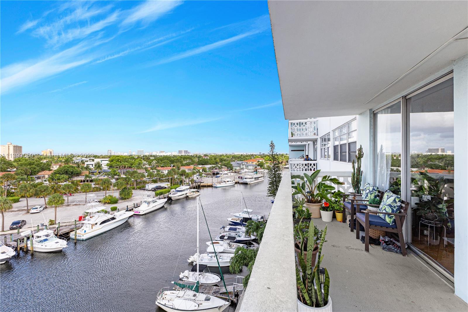 Waterfront Condo right on a canal with direct access to the Ocean and Intracoastal.  2 Bedroom/2 Bathroom corner unit with split floor plan and a large balcony.