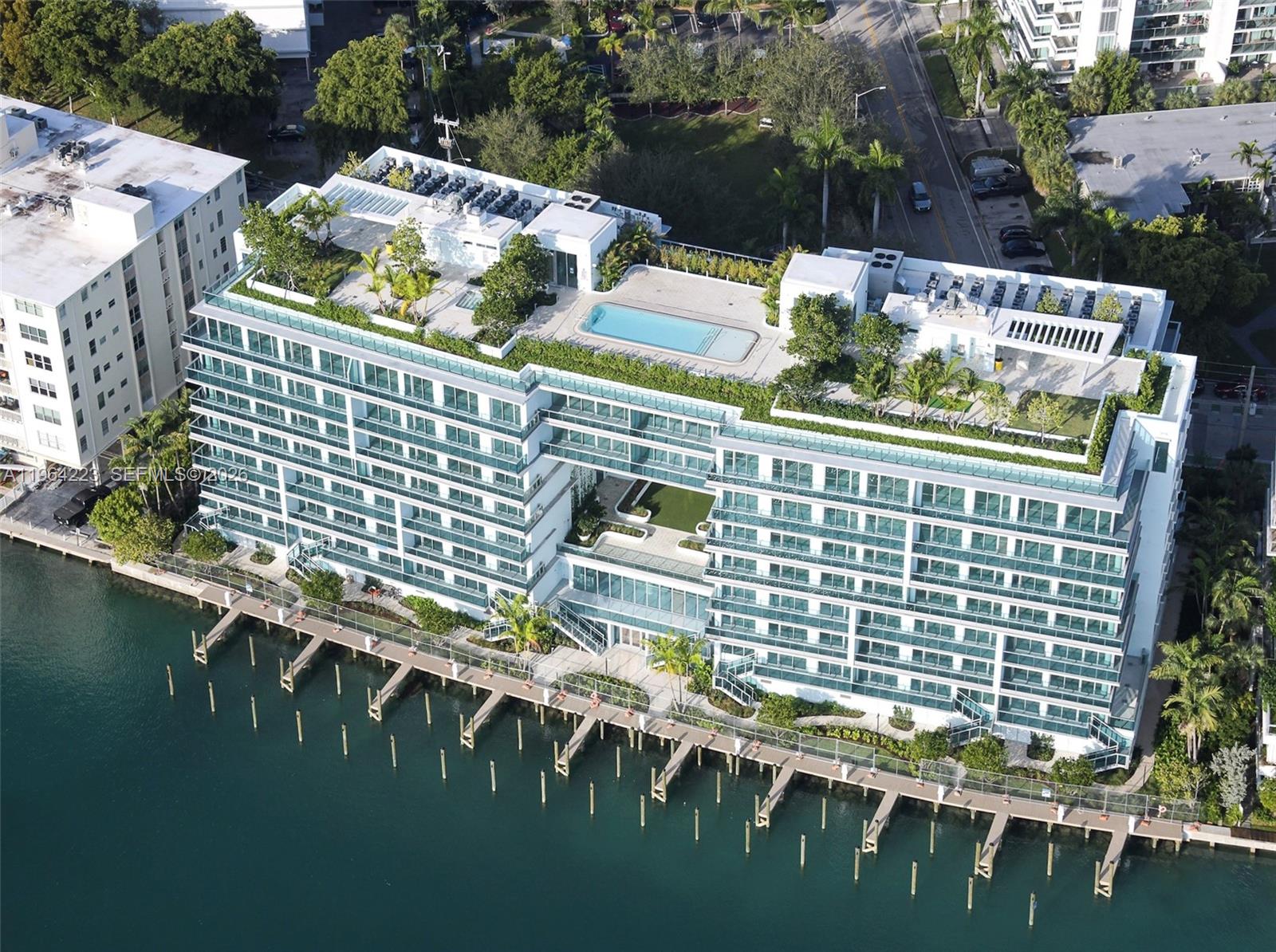 Turnkey property! La Baia Bay Harbor Islands is a new luxury, boutique bayfront condominium in Miami’s exclusive Bay Harbor Islands. Residence 502 is a fully finished 2,068 SF Three bedrooms, three bathrooms and den residence featuring a private terrace with spectacular Sunset views. La Baia Bay Harbor Islands offers 30,000 sq. ft. of resort-style amenities, including a 6,000 sq. ft. deck with panoramic views; dedicated kids’ and adults’ areas; a rooftop amenity deck with spectacular waterfront views; an expansive rooftop pool; outdoor kitchen; lounge areas; heated soaking spa; splash pad; reflection lawn for yoga, stretching, and meditation; a state-of-the-art fitness center with the latest cardio and weight-training equipment; and a club room with a private bar. Additional amenities include a dockside pick-up and drop-off area and a water sports launch dock with kayaks and more.