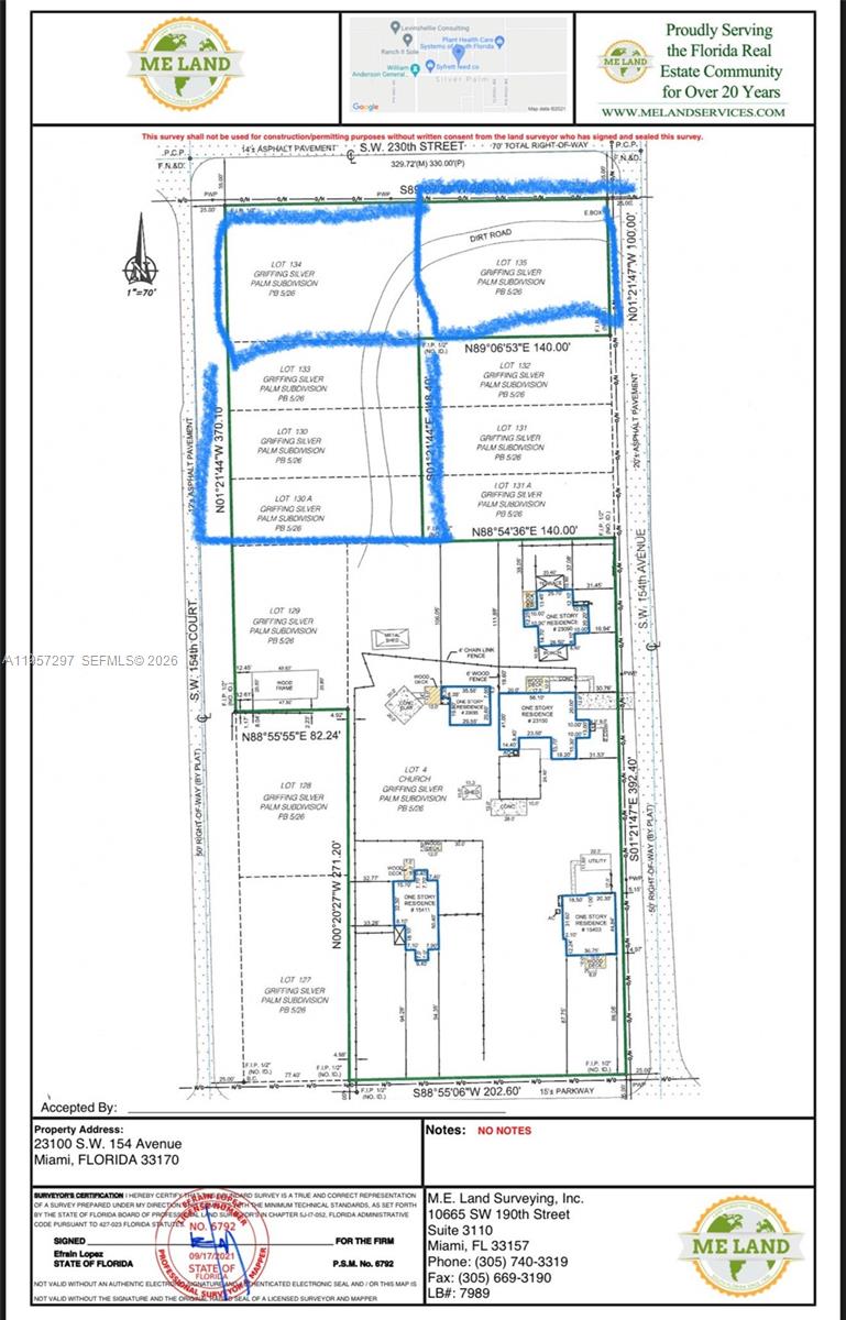2 buildable lots for sale in prime Redland area. The lots are 100 X 140 and are 290K each. and Miami Dade is getting new folio numbers for them now. This price is not for the entire 1.5 acres.
