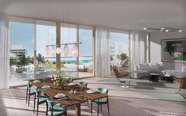 New Construction South of Fifth! The Penthouse at Three Hundred Collins offers direct Ocean and Downtown views. Features include: private elevator entry, 15ft deep wraparound terrace, white oak flooring, expansive 38ft great room and Smarthome Technology. Amenities: 75ft rooftop pool, valet, 24-hour concierge/security, fitness center and beach service. It is the vision of world-renowned designer Thomas Juul-Hansen - who has selected every finish and fixture in this new development. Completion is Q3 2017.