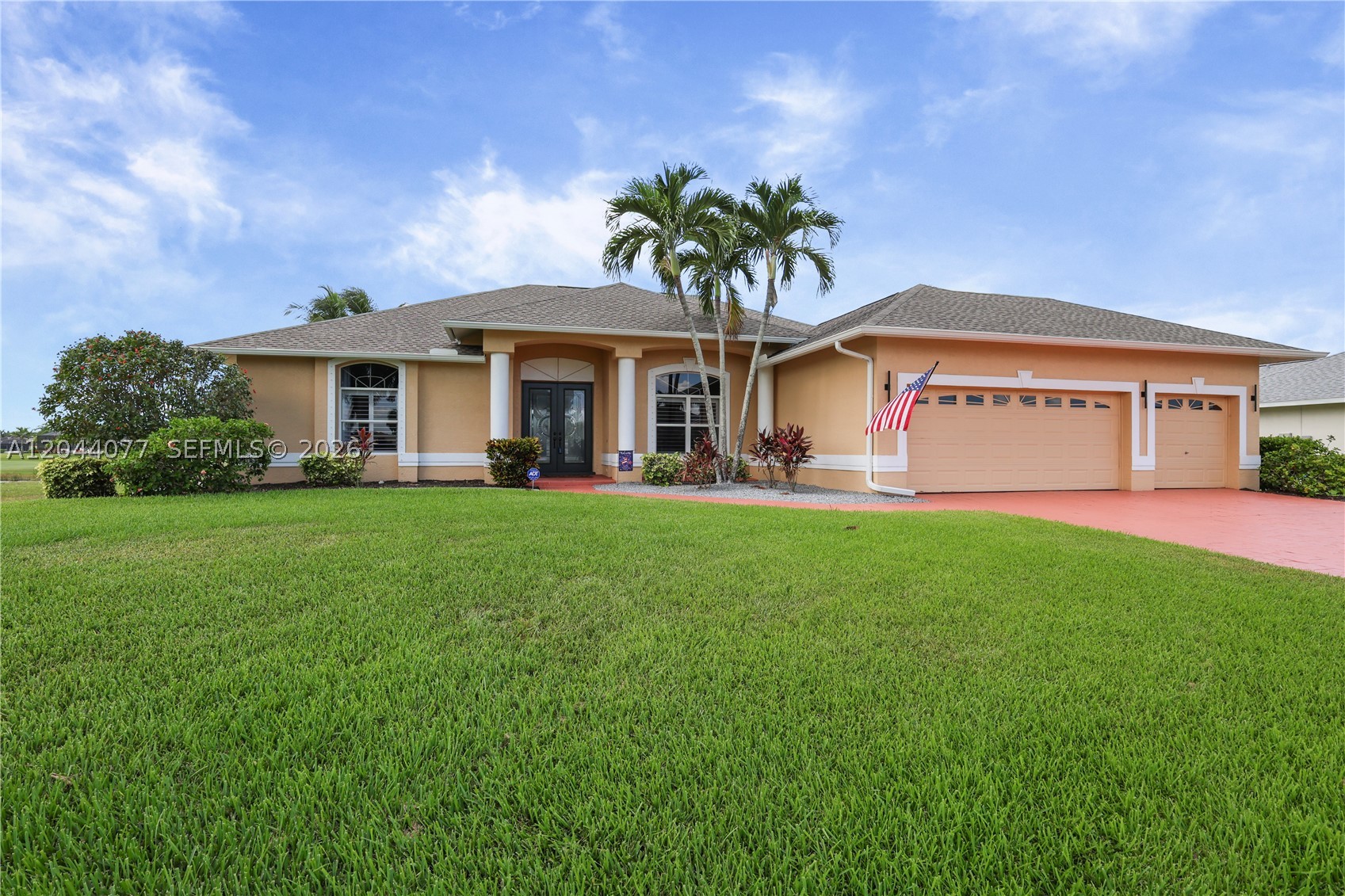 Welcome to one of the most scenic homes in the community, perfectly positioned with southern exposure, sweeping lake views, and frontage on the Queen course 9th hole. This home has been exceptionally maintained and offers an oversized screened lanai with a heated pool, plenty of shaded outdoor living space, and a newer Super Screen pool enclosure—creating the perfect setting to relax or entertain year-round. Inside, you’ll find plantation shutters, a private pool bath off the guest suite, and the confidence that comes with major updates already completed, including a new roof in 2023, A/C in 2021, water heater in 2024, updated pool equipment, gutters, soffits, downspouts, and more. Golf lovers will appreciate the community’s unique 27-hole layout featuring the Prince, Queen, and King courses. The golf course is HOA-owned, but membership is completely optional. Residents enjoy cable and internet included in the low annual HOA fees. For added peace of mind, this home has never flooded. Updated where it matters, views you’ll never get tired of, and a location that’s hard to beat. Come see for yourself why this one stands out from the rest.