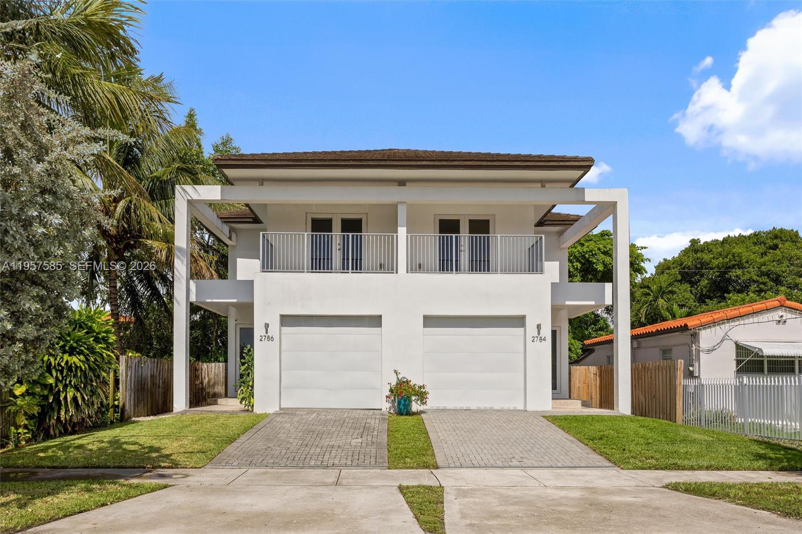 Modern Elegance in Silver Bluff / Coconut Grove Area! Beautiful 3 bed, 3.5 bath modern townhome just minutes from Coconut Grove and US-1. Located in the desirable Silver Bluff neighborhood, bordering Coconut Grove. This home features marble floors throughout, impact windows and doors, and an open-concept layout. The sleek kitchen boasts white Italian cabinetry and stainless steel appliances. The spacious master suite includes a spa-like bathroom with jacuzzi tub and glass-enclosed shower. Enjoy sunny days in the garden with a PRIVATE POOL. Includes 1 assigned parking space plus guest parking. Prime location near shops, dining, and top schools. TOTAL AREA 2,608 SQFT AND LIVING AREA 2036 SQFT.