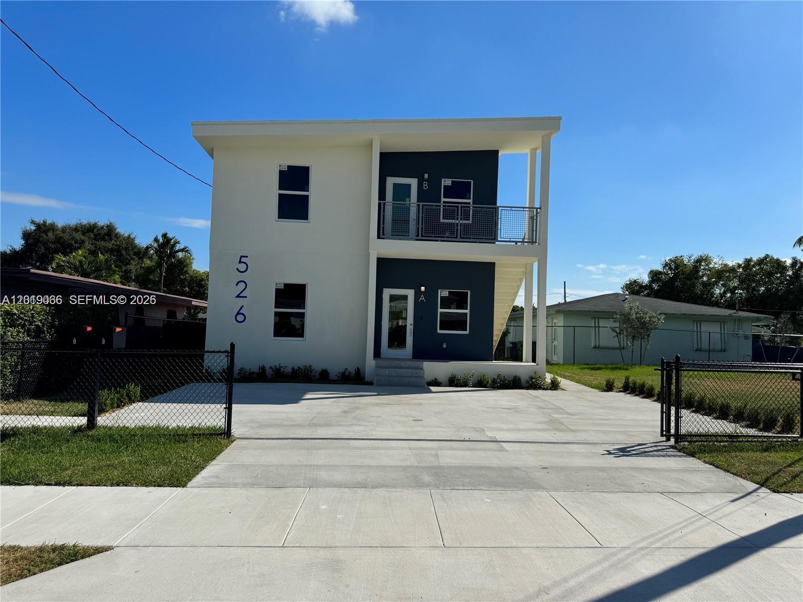 HALLANDALE BEACH INVESTOR OR HOMEOWNER WANTED FOR THIS NEW CONSTRUCTION CORNER DUPLEX! EACH UNIT HAS 3 BEDROOMS, 2 BATHROOMS AND PRIVATE LAUNDRY. THE TWO HOUSES ARE BEAUTIFUL & SPACIOUS WITH A NEW STAINLESS STEEL APPLIANCES, HURRICANE IMPACT WINDOWS. MODERN KITCHEN BATHROOMS AND FLOORS, PRIVATE/GATED PARKING WITH EXTENDED DRIVEWAY AND PRIVATE BACKYARD! CENTRAL A/C! EACH HOUSE HAS ITS OWN ELECTRICITY AND WATER METER! UNIT A IS VACANT AND WAS LEASED AT $3500/ MONTHLY; UNIT B LEASED AT $3500 W/ LEASE ENDING 2/2027.    ONLY 3 BLOCKS FROM THE NEW HALLANDALE BEACH SHOPPING CENTER AND MINS. TO THE BEACHES, AVENTURA MALL, BRIGHTLINE STATION, HARD ROCK STADIUM, FIU, I-95 & 2 AIRPORTS! DON'T MISS THIS OPPORTUNITY, LOCATED IN AN OPPORTUNITY ZONE! IDEAL FOR A LANDLORD OR SHORT TERM (VRBO, AIRBNB,BOOKING, ETC)!