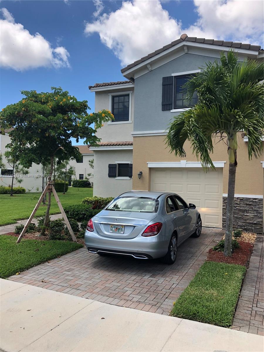Beautiful 3 bed/ 2 bath corner unit townhome in Aventura Isles, upgraded white kitchen with granite counter and s/s appliances. Tiles on first story and wood vinyl on stairs and second story. Freshly painted and ready to move in. Gated Community, 24 hour guard and security rover, community pool, kids playground and jogging trail. Close to Aventura Mall, I-95, SR7 and 826.