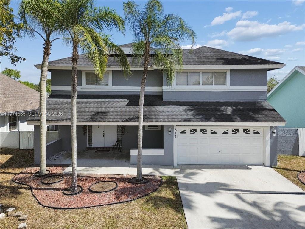 Beautiful two-story lakefront home offering 4 bedrooms and 2.5 bathrooms in a lovely community. This updated residence features high ceilings and an open, airy layout filled with natural light. Enjoy serene waterfront views from your private backyard, complete with a pool and charming lakefront setting perfect for entertaining and weekend get-togethers. Spacious living areas flow seamlessly for everyday living and hosting. Conveniently located near top-rated schools, shopping, and restaurants. A true South Florida lifestyle home combining comfort, style, and location.

Roof (2018)
Water heater (2018)
AC ( 2026)
Solar Panels are paid off for energy efficiency and long term savings
Impact doors
All Appliances are smart appliances

Two quarterly associations totaling $450