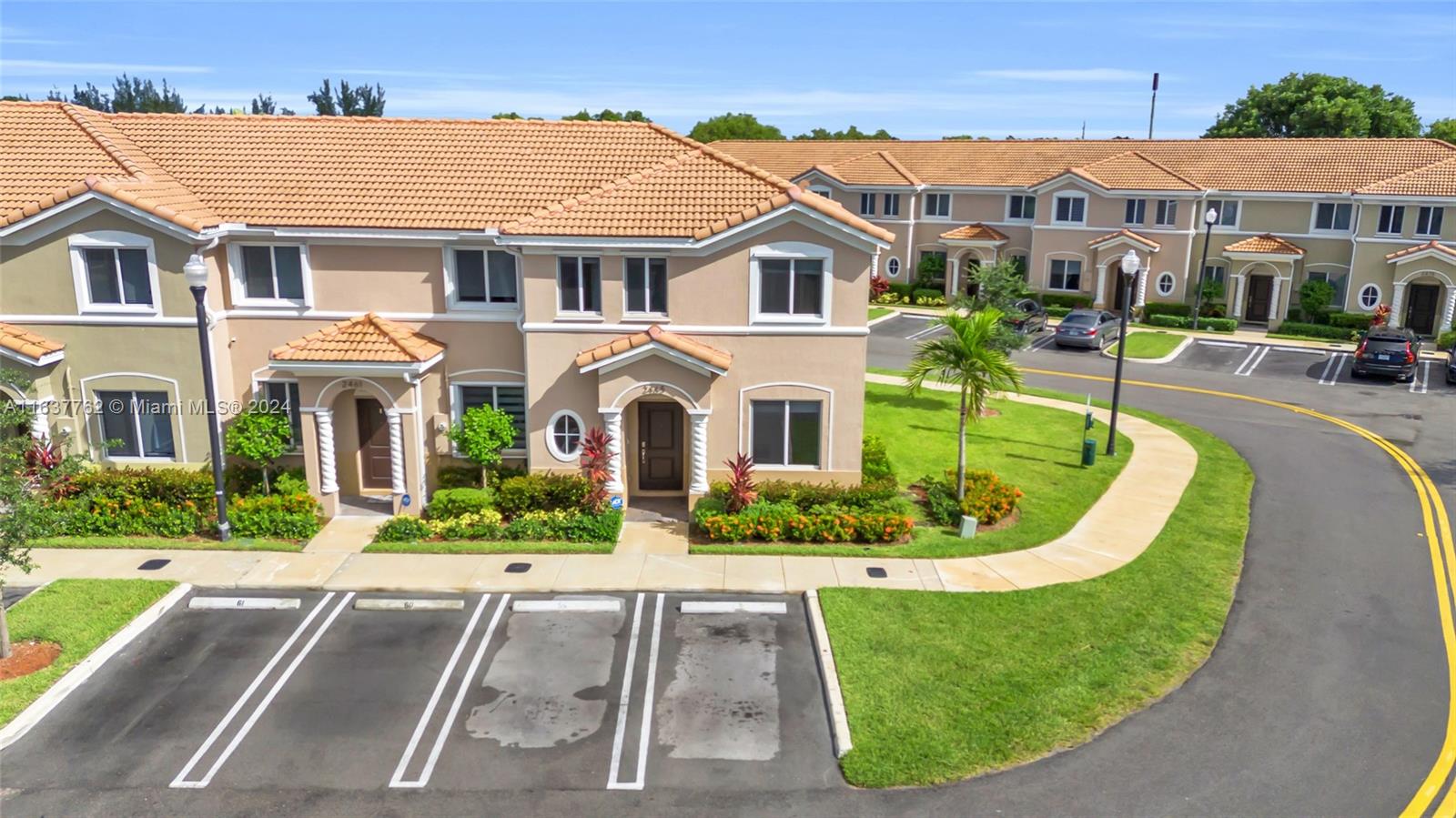 Enjoy living in the man-gated community of Seascape! Great amenities from the Dog park to lounging poolside. This lovely 4 bedroom 3 full bathroom home has it all! Enjoy entertaining with the open concept kitchen overlooking the living area, with plenty of natural light (Corner unit). The high ceilings add to the openness. This layout has a bedroom and full bathroom on the first floor. Perfect for an office, guest room or a playroom. The kitchen is very timeless with the white quarts, white cabinets and stainless steel appliances. Tasteful pop of color with the updated backsplash and handles. Smart Home system stays, HOA Includes Basic cable, internet, Trash removal, Clubhouse access. Easy access to the Turnpike, Target, Walmart and Publix! A few minutes from the Homestead AFB!