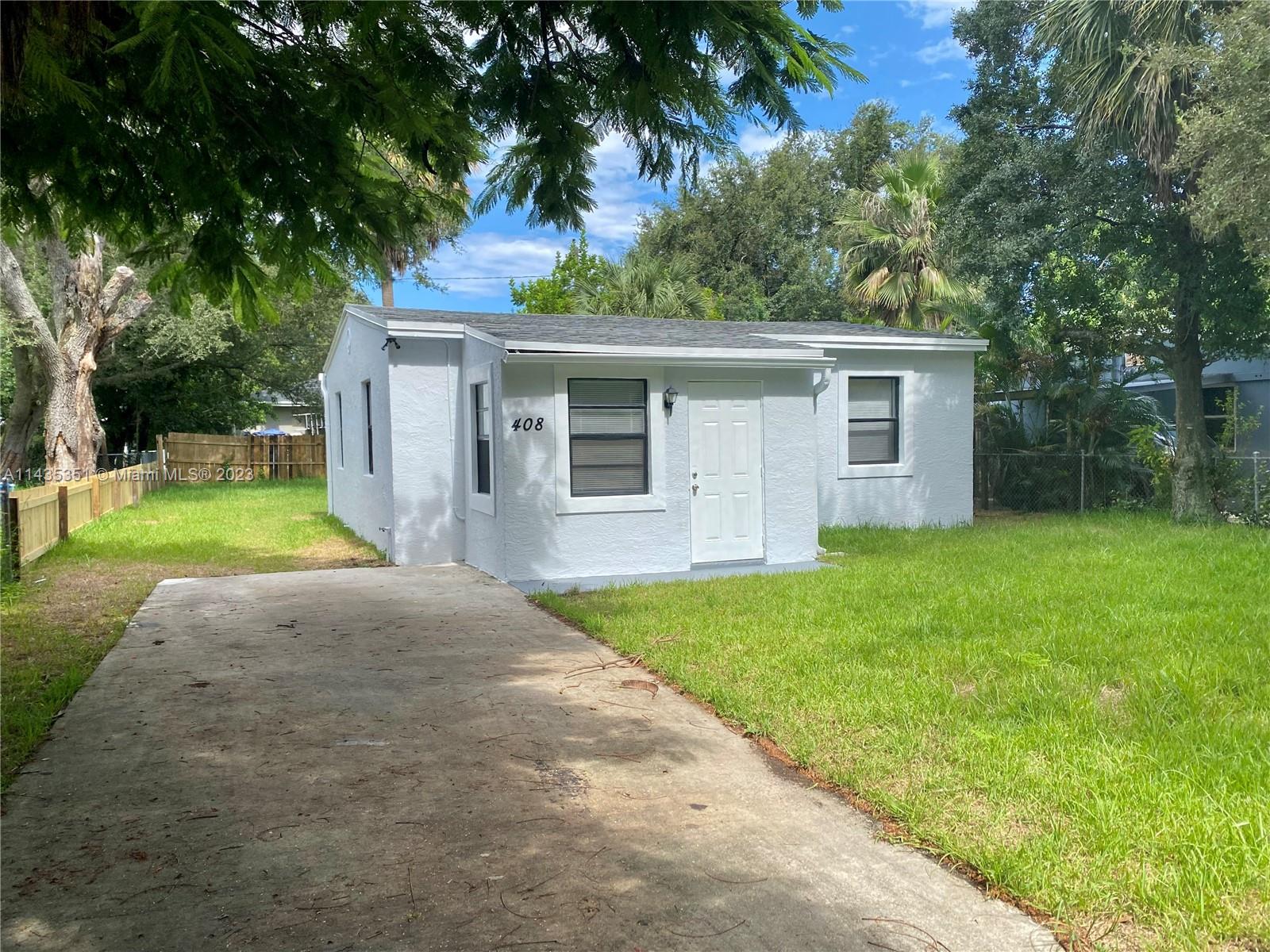 Updated 2 bedroom 1 bath home with porcelain tile throughout main living area, water resistant laminate flooring in bedrooms. Kitchen is updated with granite countertop and stainless still appliances. Backyard has room to expand or even add a pool. Roof was replaced in 2019.