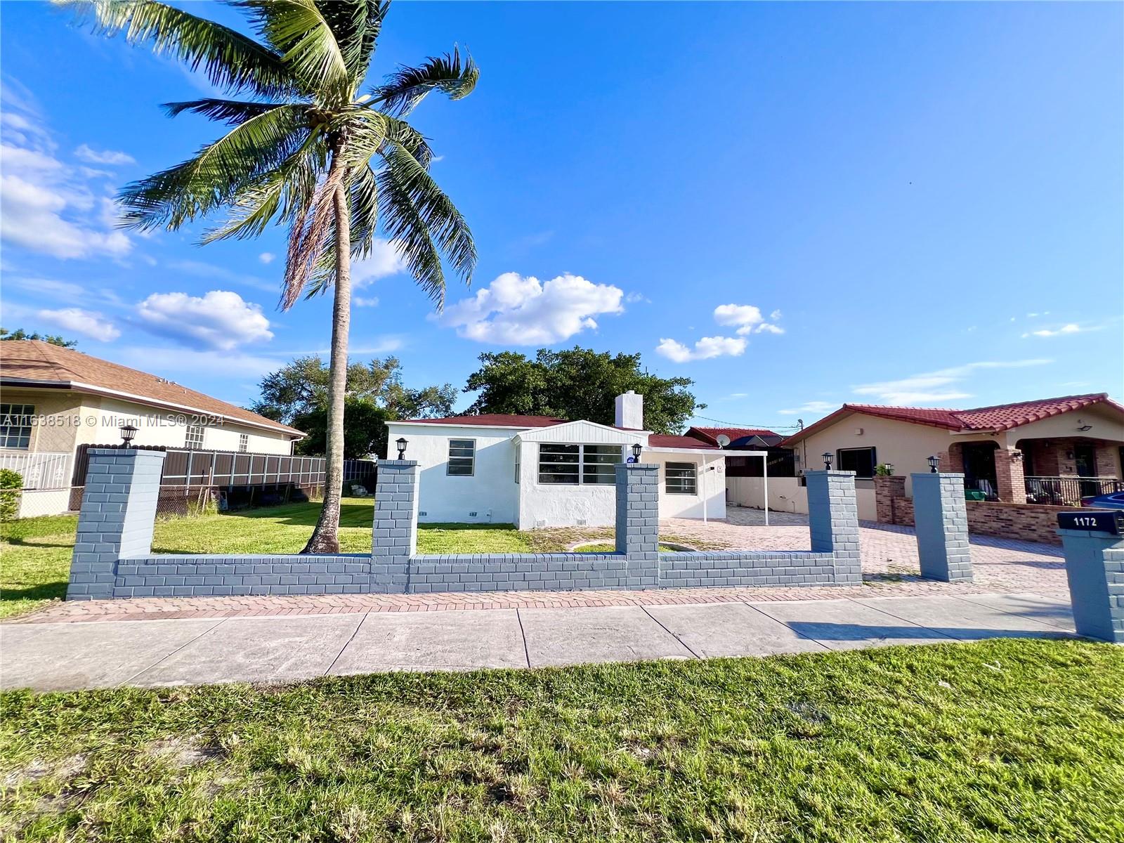 REMODELED! Located in the heart of Miami, this 3 Bedroom / 1 Bath Home sits on a nice 7,950 Sq.Ft. LOT.  Zone 5700 DUPLEXES - GENERAL.  with NO HOA! Many upgrades: Brand new kitchen and all new appliances, new dishwasher, new vinyl and tiles floors, new lighting, new washing and drying machine. It features concrete pavers throughout the front of the house and the large driveway, also offers a private ample size back yard. Located only 3 minutes from l-95 and a quick 10 minutes drive gets you directly into Downtoen Miami. This property has loads of potential to be your dream home for a family or a great opportunity for an investor to acquire a good income producing asset.  
Sold AS IS.