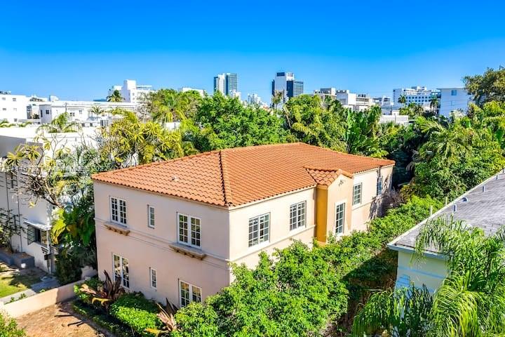 Extraordinary opportunity to own a fantastic South Beach estate just one block from Lincoln Road Mall! Totally remodeled and updated Mediterranean gem with chef's kitchen, steam room, exposed beam ceilings, new impact windows and doors, with interiors and landscape by renowned designers. The Meridian House is a fully licensed Bed & Breakfast in the Heart of South Beach. It's an ideal property for: -Weekly Rentals for families, reunions, or fantasy getaways. -Weddings & bachelor/bachelorette parties. -Corporate retreats with team building accommodations -Holistic Lifestyle, Meditation, Yoga, and Life Cleansing Programs -Special Events, adjunct to local hotel operators -Seminars, Training, and Focus Groups