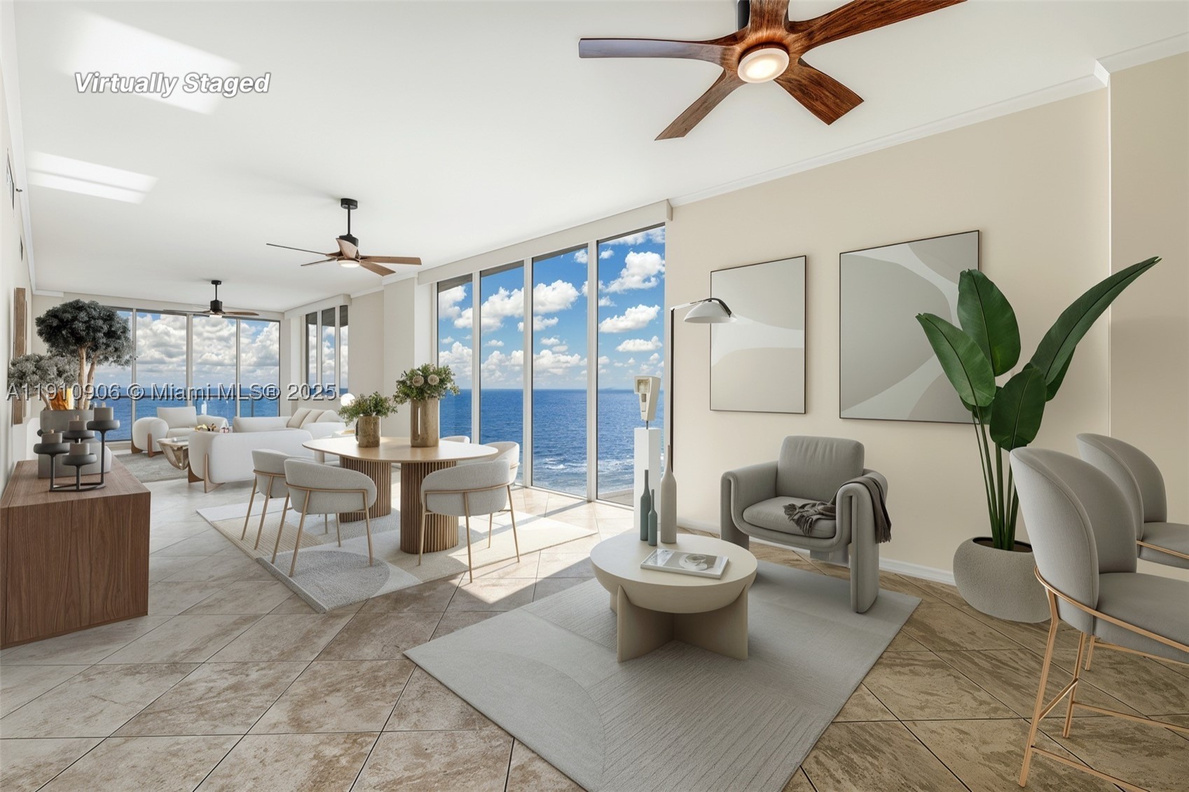 Not All Oceanfront Living Is Created Equal
Skip the oversized towers—experience a boutique 32-residence building designed for those who value privacy, tranquility, and uninterrupted ocean-to-Intracoastal views.
Discover The Luna Penthouse, a unique flow-through residence. With 10-foot ceilings, floor-to-ceiling glass, and terraces on both the east and west sides, this elegant home offers an unmatched sense of light, air, and openness.

The 3-bedroom, 4.5-bath, and den layout features an open floor plan ideal for refined coastal living and entertaining. Enjoy unobstructed views of the Pompano Beach Pier and Lighthouse Point, creating a living masterpiece of sea and sky.

Located directly on the beach and with private access to it. The building offers 2 parking spaces, resort-style amenities, a gym, a heated pool, a hot tub, a multipurpose room, and a pet-friendly policy. Walking distance to the pier, boardwalk, and restaurants. Best price per sq ft. in the area!

For extra peace of mind, the roof was replaced in 2023 and has full Reserves as per SIRS.