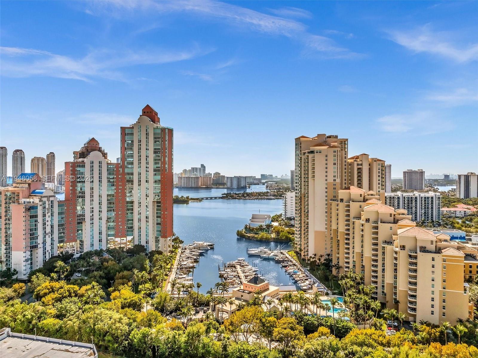 Experience refined coastal living in this exceptional corner residence at the prestigious Aventura Marina 1. Offering sweeping water and intracoastal views, this elegant 2 bedroom, 3 bath home with den spans 1,750 square feet of sophisticated living space.
The residence features  wooden floors throughout, custom made walk-in closets, and beautifully renovated bathrooms finished with modern details. Upgrades also include a new tankless water heater, AC unit, and new refrigerator, and 7 foot custom doors. 
The unit includes a private storage space in the building, one assigned covered parking space with the option to rent an additional parking space for $75 per month. The HOA is $1,775/moth. No upcoming assessments.
The building has three  swimming pools, 2 club rooms,2 fitness centers, tennis and pickleball courts, basketball court, and a dedicated dog park. Ideally located just 10 minutes from the beach and moments from fine dining, parks, playgrounds, and world-class shopping at Aventura Mall.

A rare opportunity to own a luxurious waterfront retreat in one of Aventura’s most sought-after communities.

EASY TO SHOW!
