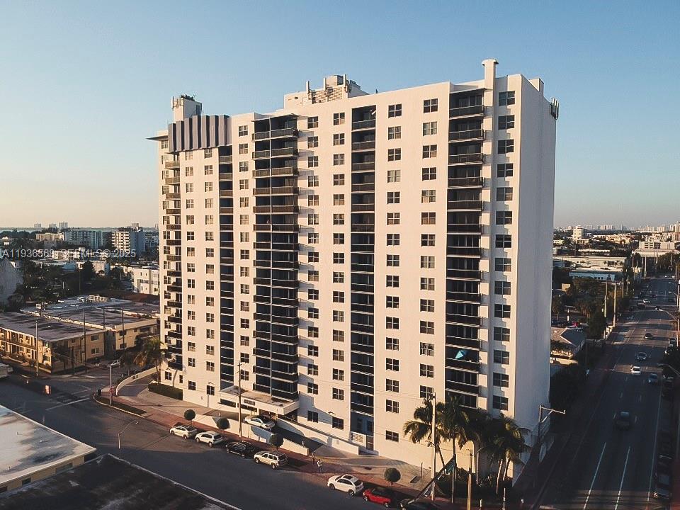 Beautifully remodeled one bedroom residence featuring porcelain flooring and a private balcony with southern exposure. The open kitchen offers stainless steel appliances and granite countertops. AC is included in the maintenance fee. The building is well managed and offers amenities including a rooftop pool, fitness center, and a laundry room on every floor. Excellent location just two blocks from the beach and one block from Publix Supermarket. Furniture is negotiable with the sale. The unit is rented until July 31st, 2026 at $2400. The Seller already paid the assessment in Full.