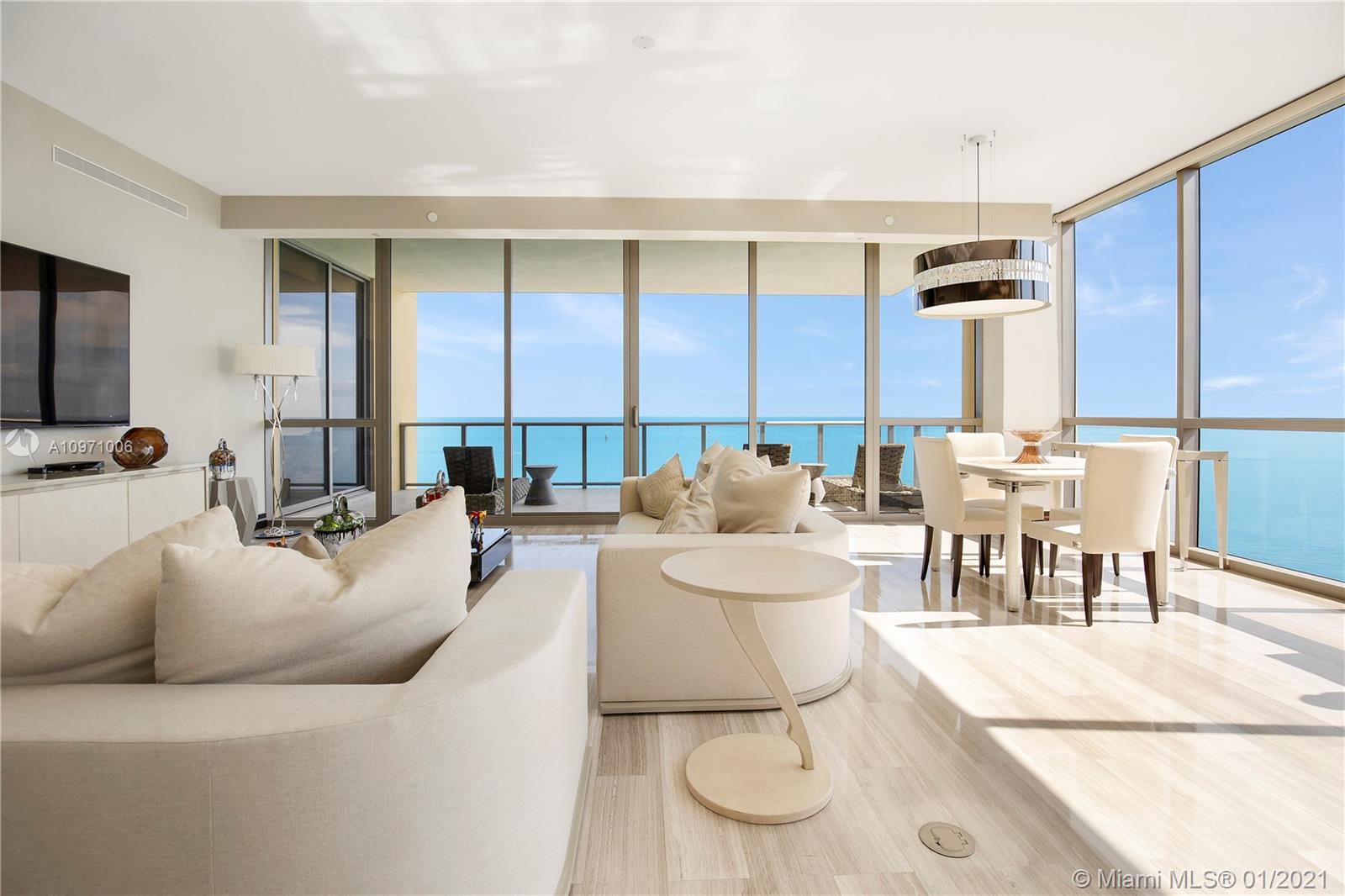 Reduced to SELL! Gorgeous Residence at the Exclusive Mansions at Acqualina featuring 4 Beds, 6.5 baths and 4,609 sqft of living area. Unbelievable Direct Ocean and City views from the 30th Floor, Unit Upgraded with FENDI CASA Furniture Package worth $550,000. Don't miss this opportunity to enjoy the Lavish lifestyle including endless amenities and Five Star Service. Call LA for information.
