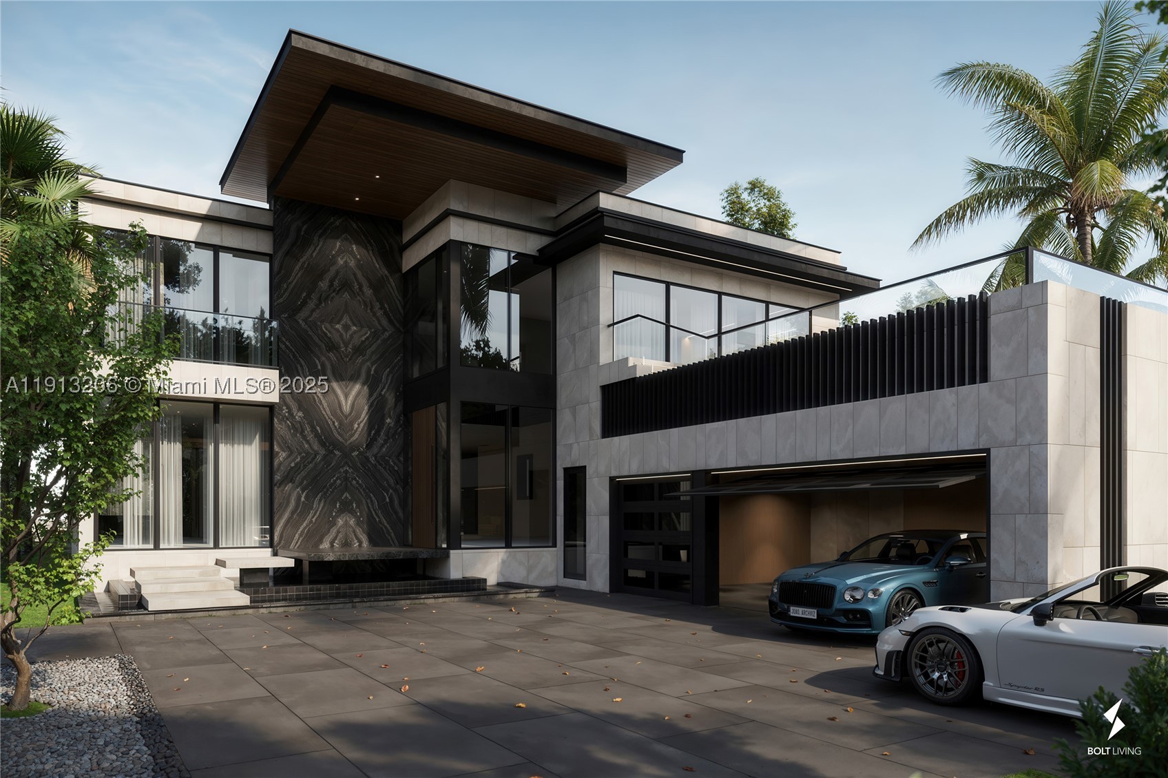 Brand new modern waterfront masterpiece in Surfside! Set on a rare corner lot showcasing 9,900 SF under A/C, this architectural masterpiece by Kobi Karp redefines modern elegance. Designed for seamless indoor/outdoor living with 75 ft of direct south facing frontage with no fixed bridges, sunset views, & walkability to the beach, places of worship, & top dining. The 1st level features Italian kitchen cabinetry & millwork, a junior primary suite, office, chef’s kitchen, cabana, & generous living areas. Upstairs, a dramatic primary suite showcases panoramic water views. Additional spacious bedrooms, a water facing pajama lounge with large private terrace, and gym with sauna/steam offer luxury living at its finest. Smart home technology & marble finishes elevate every detail. Crafted for those who expect nothing less than exceptional. Delivering Early 2026.