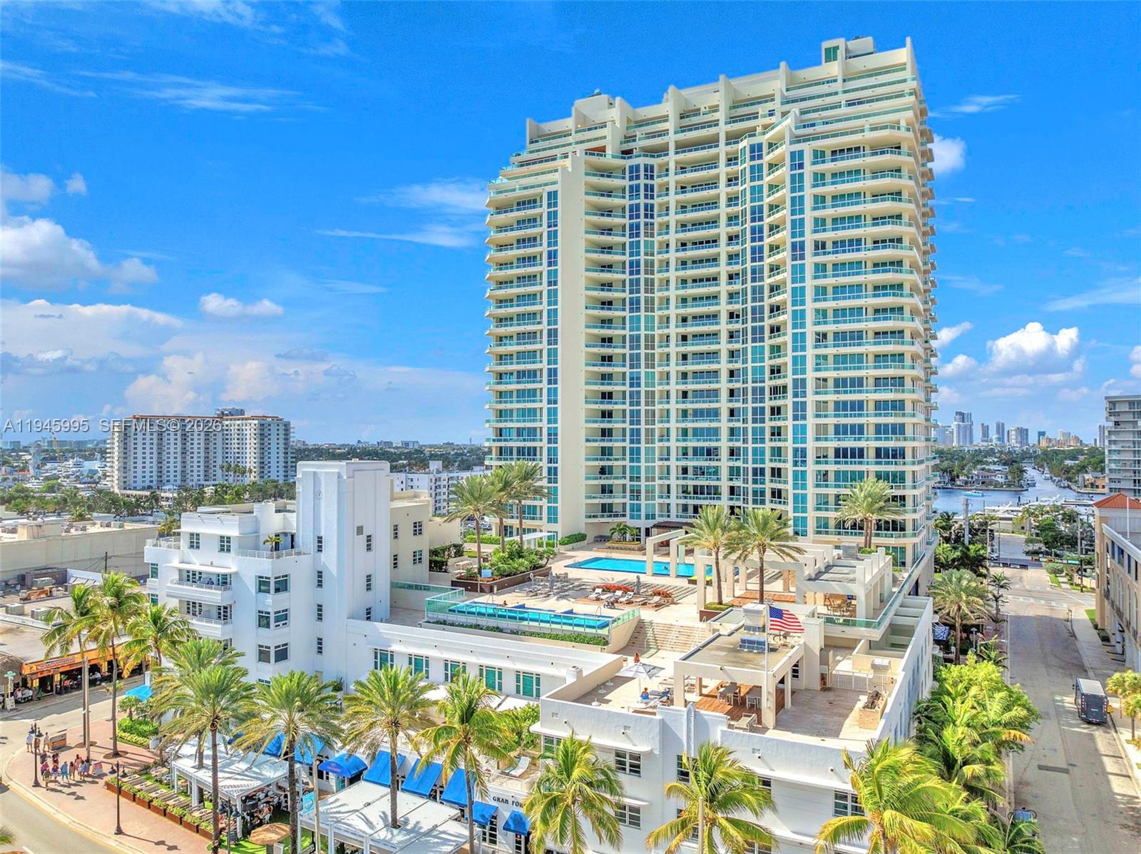 Panoramic oceanfront living: your Ft Lauderdale Sub PH Oasis!  Discover unparallelled coastal living in this "one of a kind" oceanfront jewel. Elevated beachfront living with uninterrupted sweeping views of the ocean and vibrant Fort Lauderdale coastline from the moment you enter from your private elevator foyer.  This sun drenched residence provides over 4300 sq ft plus two expansive glass-railed terraces with an additional 1700 sq ft designed for seamless indoor-outdoor living, large great room with wet bar for entertaining, floor to ceiling glass, large top-tier gourmet kitchen with snack bar, spacious primary suite with spa-inspired bath blending natural texture and effortless calm, split bedroom layout for privacy, interior media room, large laundry room with extra storage.  Being sold with 3 parking spaces and separate storage room.  You and your guests can enjoy the exclusive resort-style amenities including beachfront infinity pool with huge hot tub, cabanas, fitness center with sauna, function rooms, concierge, 24 hr valet and front desk.  Renovation of the entrance, valet area, lobby and amenity rooms under way.  A great time to invest in Las Olas Beach Club.  Luxury living at its best!  Within a dynamic beachfront setting near famous Las Olas Blvd.  Surrounded by fine dining, shopping and marinas.