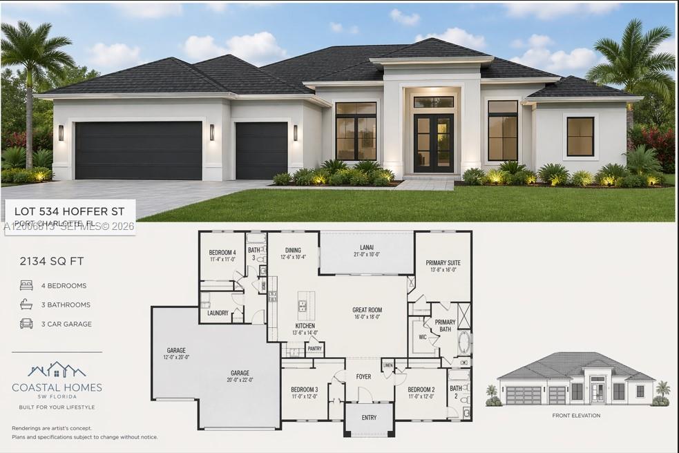 Build your dream home on this prime residential lot located in the growing community of Port Charlotte. Situated on a quiet street with new construction nearby, this property offers the perfect opportunity for homeowners, builders, or investors looking to take advantage of Southwest Florida’s continued growth.

With ample space to accommodate a spacious single-family residence—like a 2,100+ sq ft modern coastal home This lot provides flexibility for today’s most desirable floor plans, including open-concept living, outdoor lanais, and multi-car garages. Whether you’re planning to build now or hold for future investment, this location delivers both value and potential.
