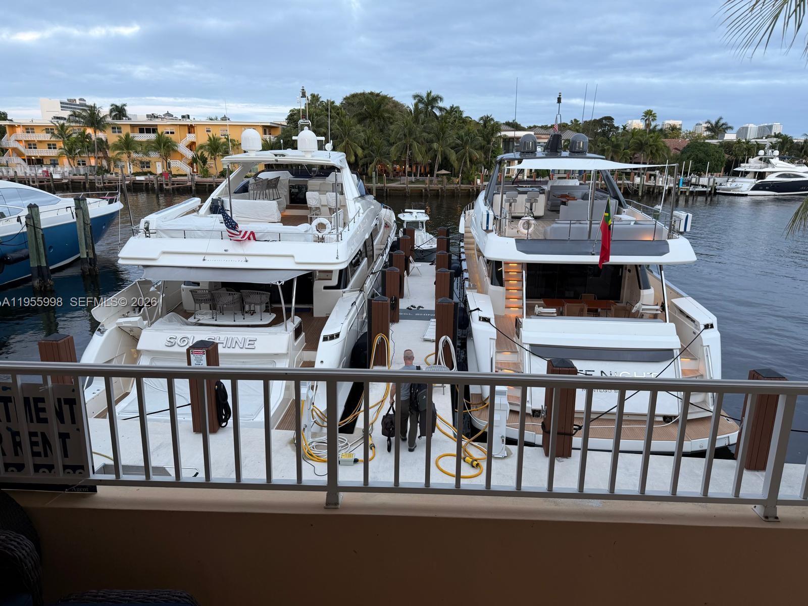 True South Florida Living.
1BR/1BA waterfront apartment with unobstructed canal views in a boating community. Features include wrap-around balcony, private stairwell entrance, porcelain flooring throughout, gourmet kitchen, oversized primary bedroom, and formal dining area overlooking the water. Impact-resistant hurricane windows and doors. Prime location within walking distance to Fort Lauderdale Beach and Galleria Mall.
Boat slip not included.