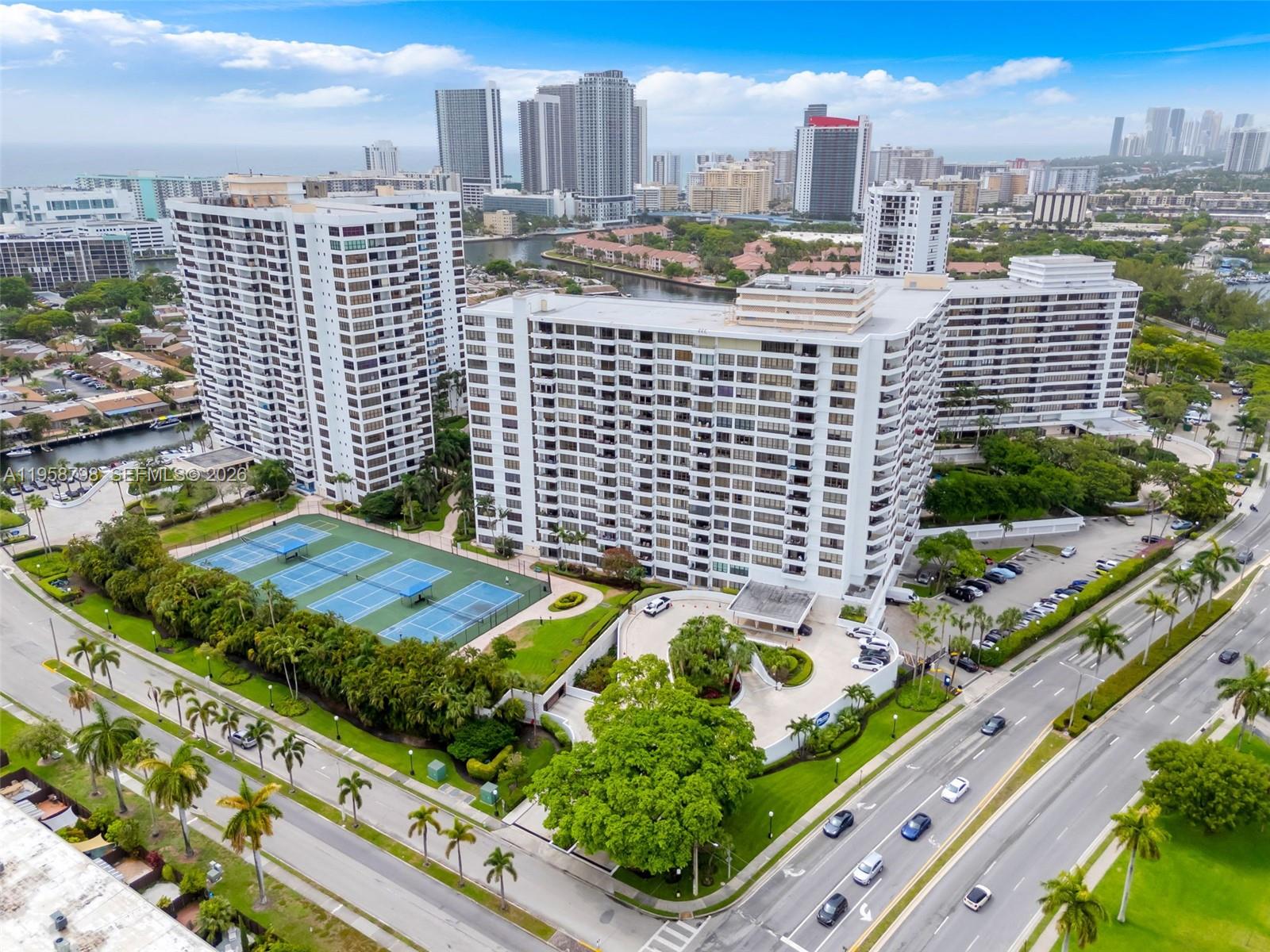 Enjoy an exceptional value in one of Hallandale Beach's most desirable waterfront communities, spacious and great 2-bedrooms, 2-bathrooms condo, newer A/C and water heater, incredible light and comfort, where generous living areas and warm atmosphere create the perfect blend of elegance. the layout features a desirable oversized walk-in closet and storage- where the tranquil view, residents enjoy the resort-style lifestyle of Olympus Condominium, renowned for its state-of-the- Art fitness center, Olympic-size swimming pool, tennis courts, marina access, and beautifully maintained grounds. Additional amenities include valet parking, concierge services, 24-hour security. Ideally situated just minutes from the Beach, Aventura Mall, Diplomat Golf Course, Gulfstream Park, and major airports. This Great opportunity for both and user and investors.