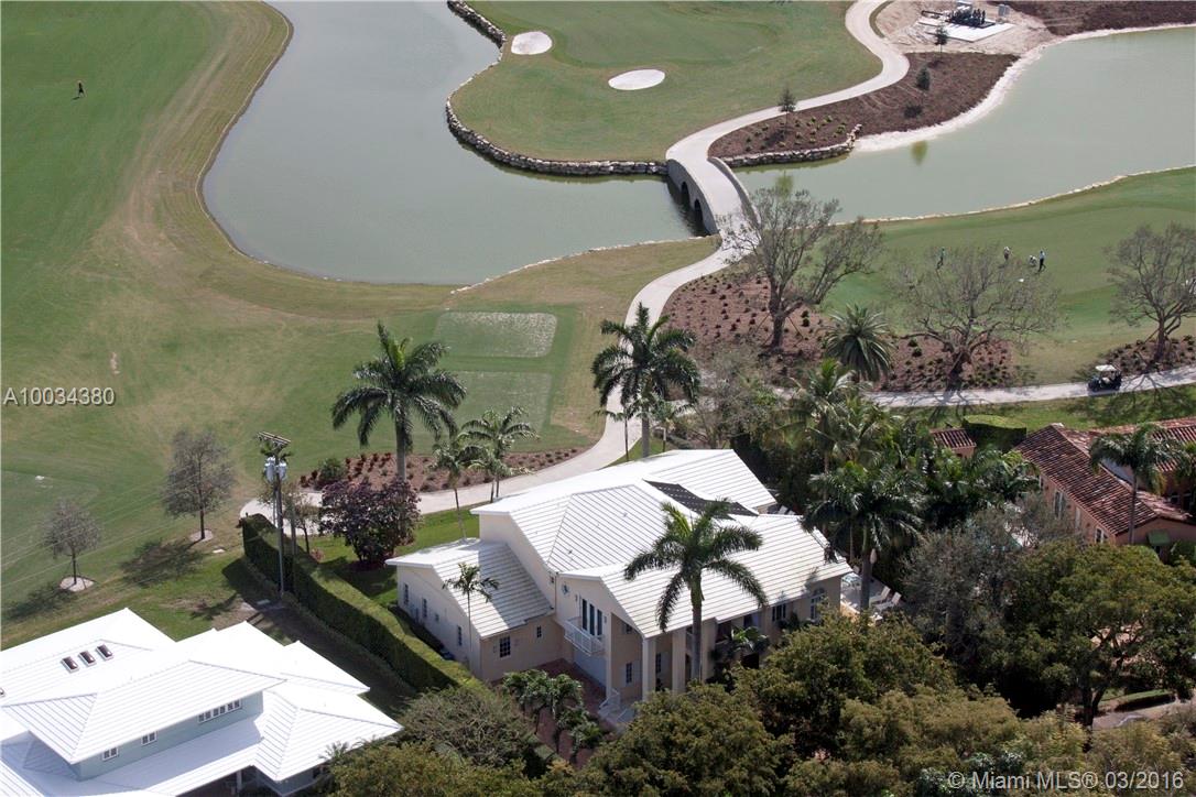 The Riviera Golf course is your back yard! 2001 coveted Santa Maria home on 13,548 sf lot w/beautiful new lake view.Stunning living room w/highrise ceiling,abundant light.Double doors from dining rm open to private pool area+sundeck.Cooks kitchen w/island, open to fam rm & breakfast w/more unobstructed views of golf course.1 bdrm guest suite down stairs plus maids qrtrs.Spacious master w/breathtaking golf course view from terrace;2 walkins,large bathsuite. 2 addtl bdrm suites upstrs. Impact w+d. 2car gar.