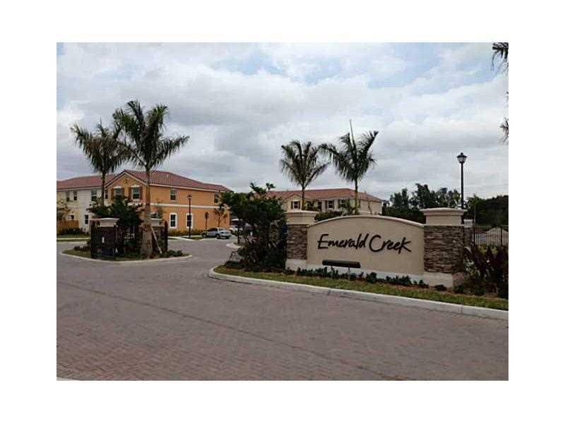 Brand New 3 Bed/2.5 Bath Jade Model in Emerald Creek at Plantation. Great location next to I-595, A rated schools, and just minutes from Sawgrass Mills Mall. This beautiful unit comes with tiled floors throughout the first floor, and carpet in stairs and  second floor. Many upgrades including wood cabinets, granite counter tops, and stainless steel appliances. The community is gated, peaceful and has a pool. Community located just across the American Heritage School.