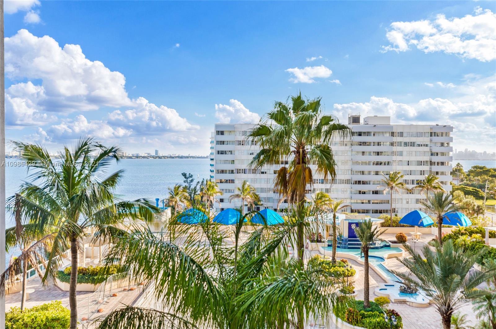 Enjoy north views of the Biscayne Bay from this remodeled two-bedroom condo!! This unit offers an expansive balcony accessible from all living areas, a split floor plan for privacy and peace of mind, tile flooring throughout, and one assigned parking! The building is full of amenities, including 24 hr security, an Olympic-sized swimming pool, Jacuzzi, stores, gym, hair salon, restaurants, marina and more!