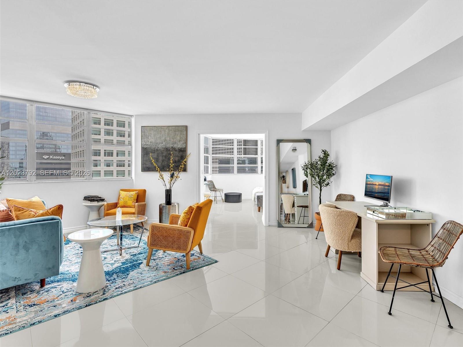 Miami Lifestyle at the historic Four Ambassador– BRICKELL. Spacious top-floor residence with abundant natural light and breathtaking panoramic city views! This beautifully furnished and fully equipped 3-bedroom, 3-full-bathroom unit offers an exceptional layout with walk-in closets and ample storage throughout. A fully equipped kitchen with brand-new appliances. Perfect for families looking to enjoy an incredible opportunity to live in one of Miami’s most desirable locations at an amazing value — one block from the world-famous Brickell Avenue. Overlooking Biscayne Bay. Ideally located just minutes from Brickell City Centre, restaurants, movie theaters, Downtown Miami, Coconut Grove, Coral Gables, Miami Beach, and Miami International Airport. Conveniently close to the free Metro-mover. Enjoy resort-style living with outstanding amenities located right in the lobby, including: Internet lounge/bar, Famous Delilah restaurant & nightclub, Coffee shop, Mini market, Beauty salon, Massage parlor, Dry cleaner, Fitness center Two Olympic-size swimming pools (one heated), an outdoor bar & BBQ area, a marina, and 24-hour security Includes 1 covered assigned parking space plus valet parking for guests, with plenty of extra car spaces. Residents may obtain 5 monthly guest parking passes. ELECTRICITY IS included in the HOA. Fully Furnished and Equipped. 
TEXT Listing or co-listing Agent today — this exceptional Brickell opportunity will not last!
Driving Directions: