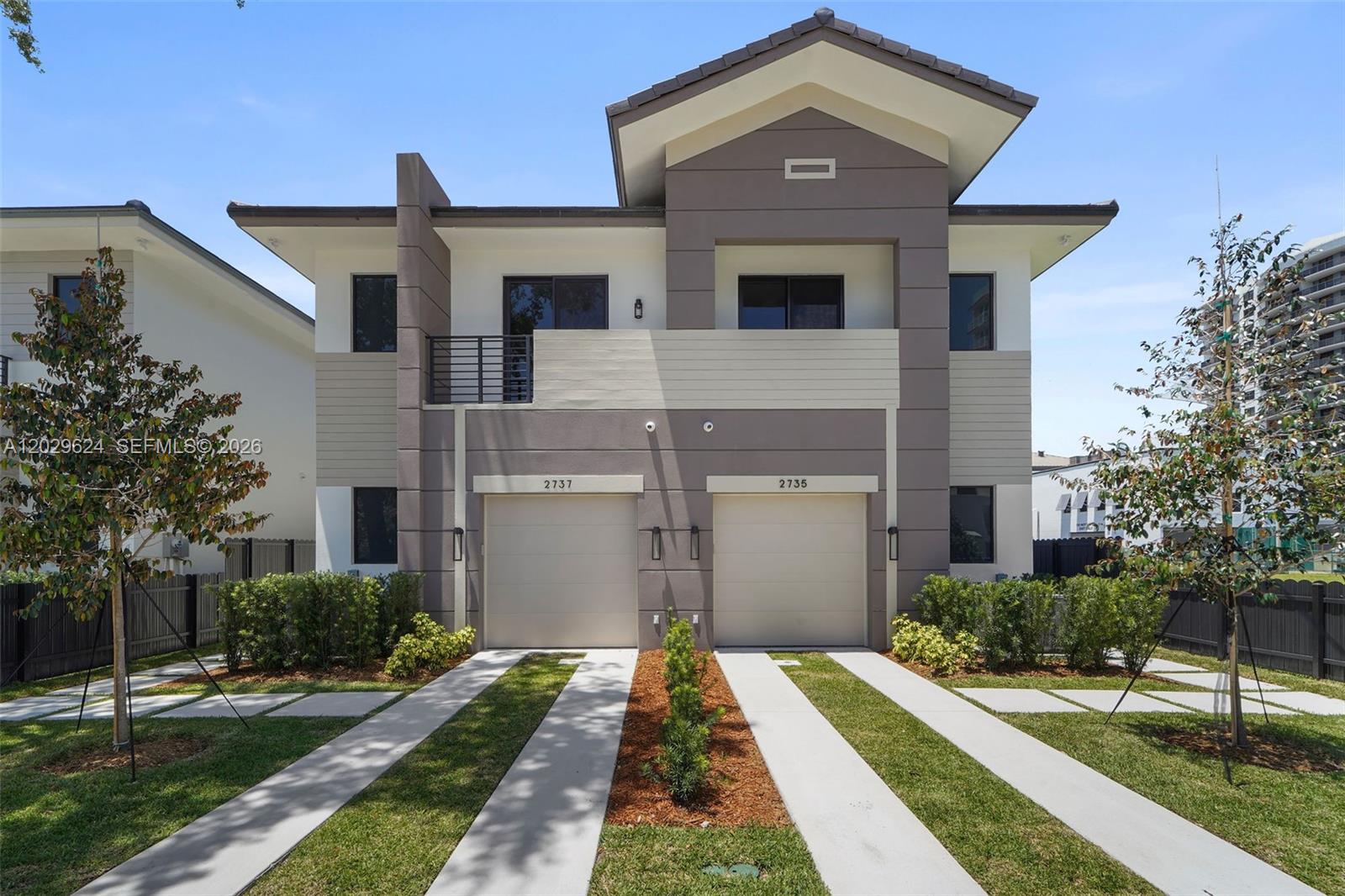 This brand-new, move-in ready townhome offers 4 bedrooms, 4.5 bathrooms, and a den on the second level. Each bedroom features its own en-suite, providing comfort and privacy throughout. The home includes a 1-car garage, porcelain tile floors, quartz countertops, a covered terrace, and a grass yard. The location is unbeatable—just minutes from Coconut Grove, Coral Gables, and a short drive to Brickell and Downtown. Never lived in and now fully completed, this is a great opportunity to own new construction in one of Miami’s most convenient neighborhoods. No HOA! Available for immediate walk-throughs—contact the listing agent for details.